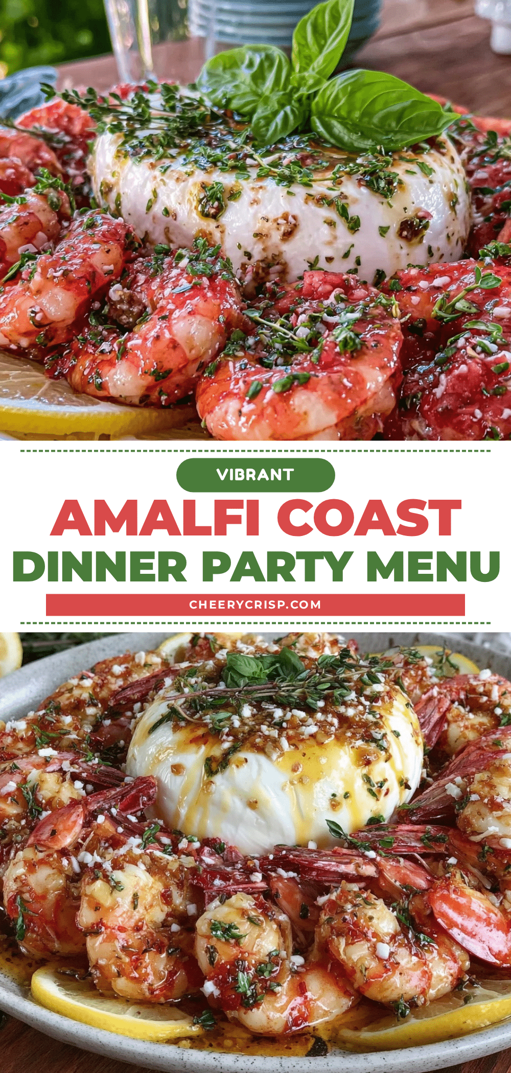 burrata limoncello prawns recipe