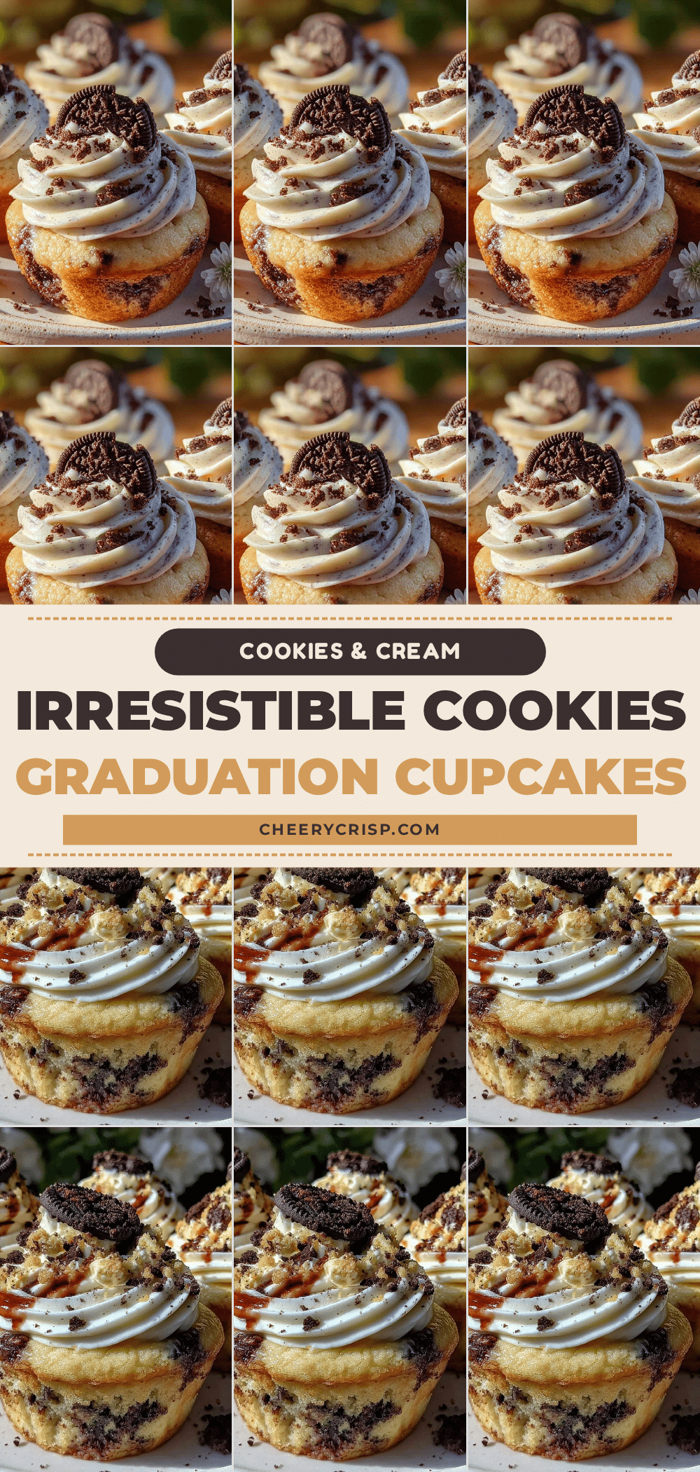 cookies and cream graduation cupcakes recipe
