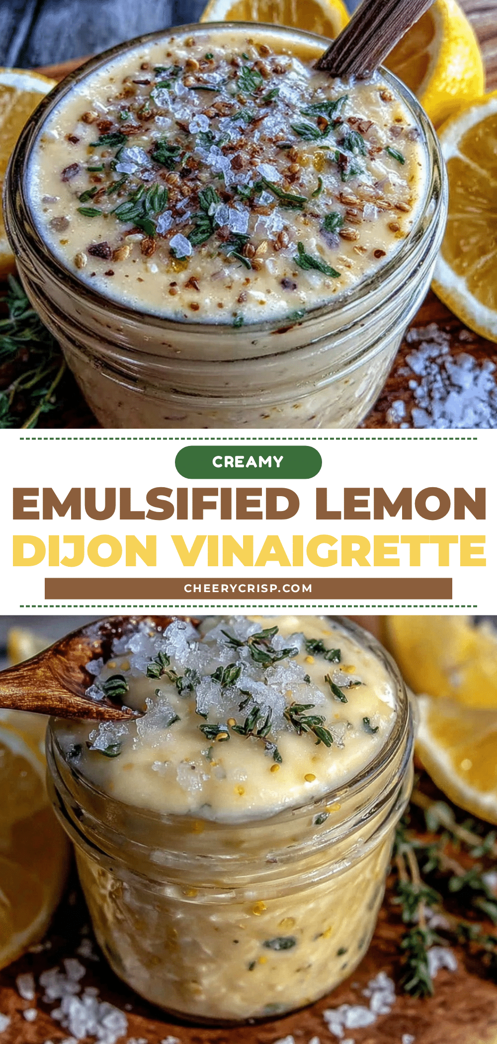 creamy emulsified lemon dijon vinaigrette recipe