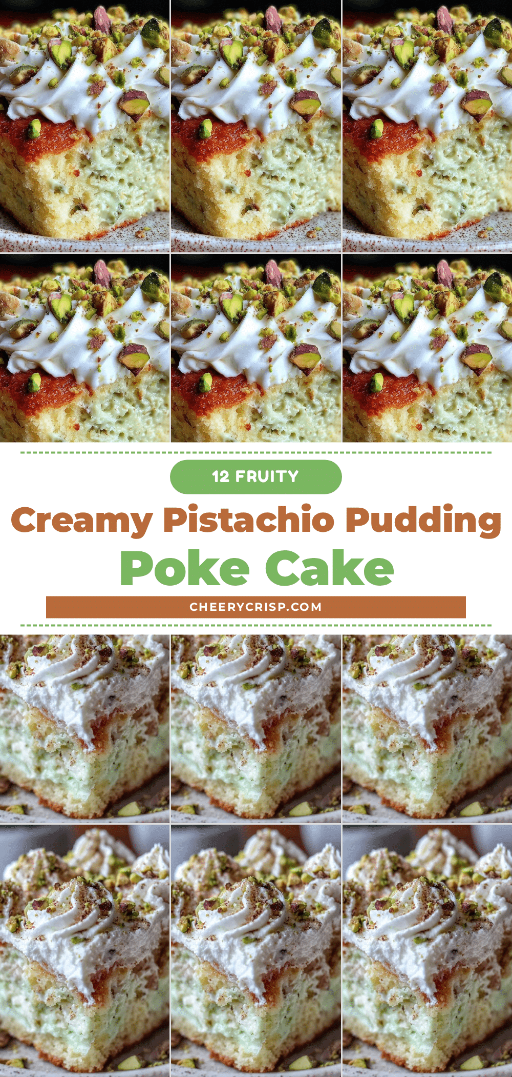 creamy pistachio pudding poke cake recipe