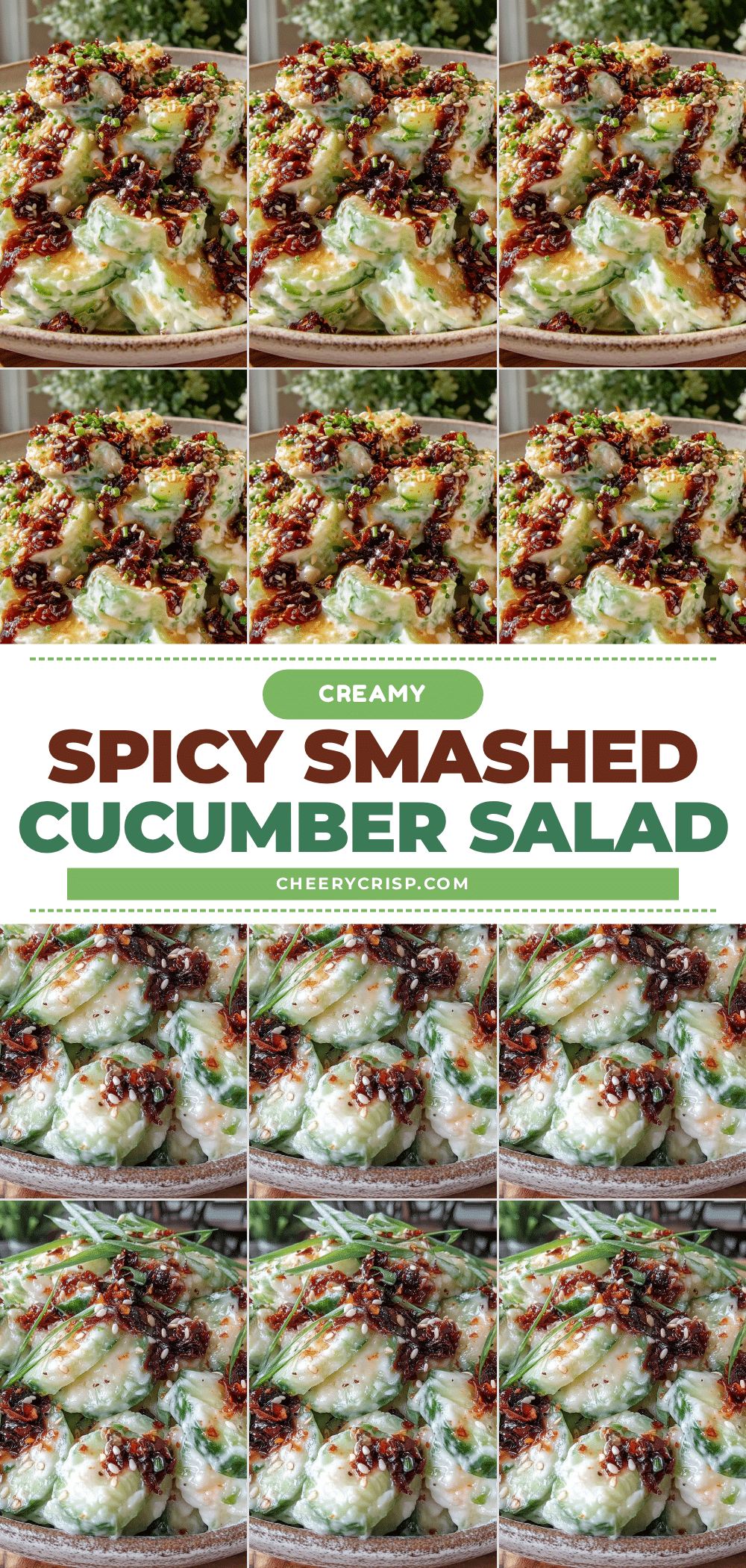 creamy smashed cucumber salad recipe