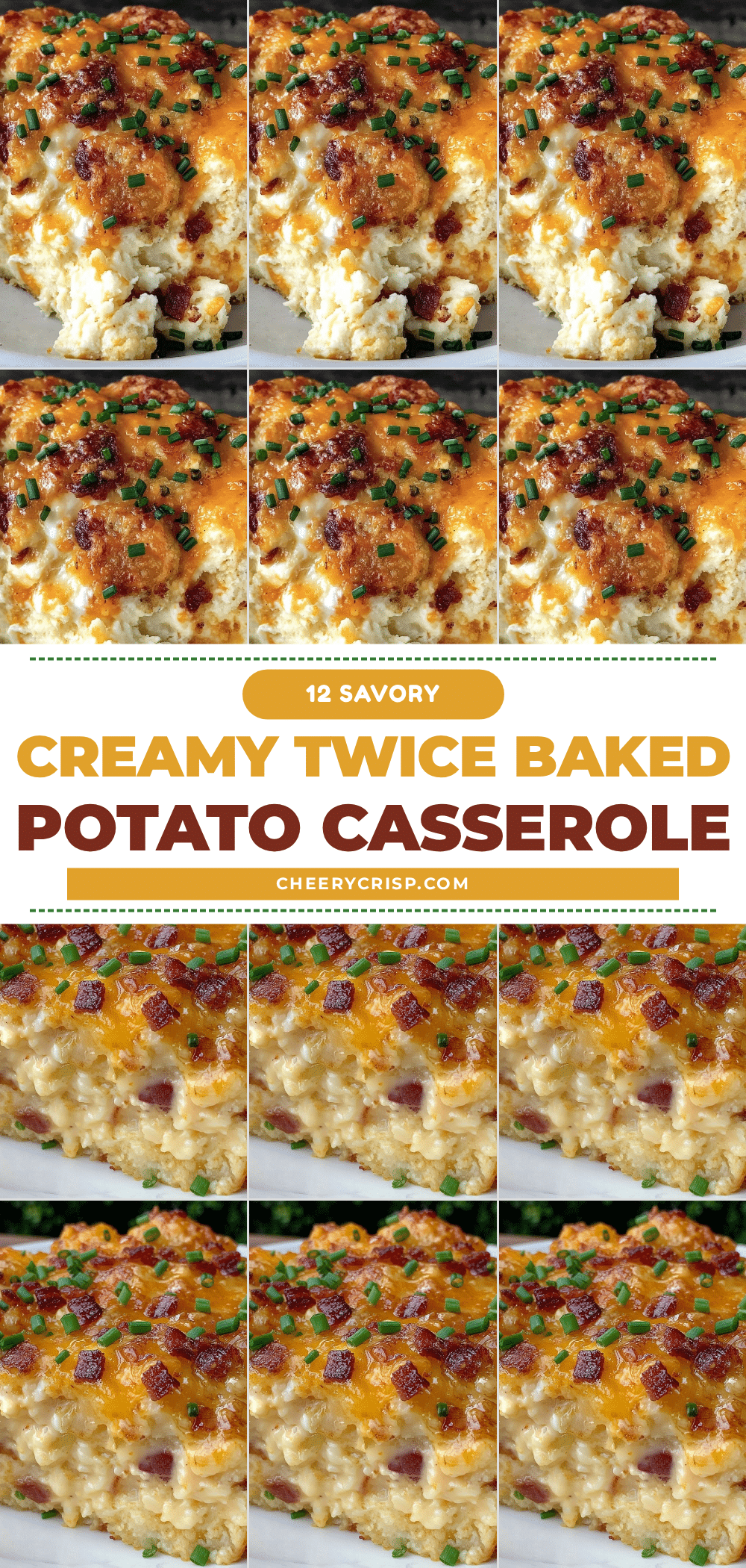creamy twice baked potato casserole recipe