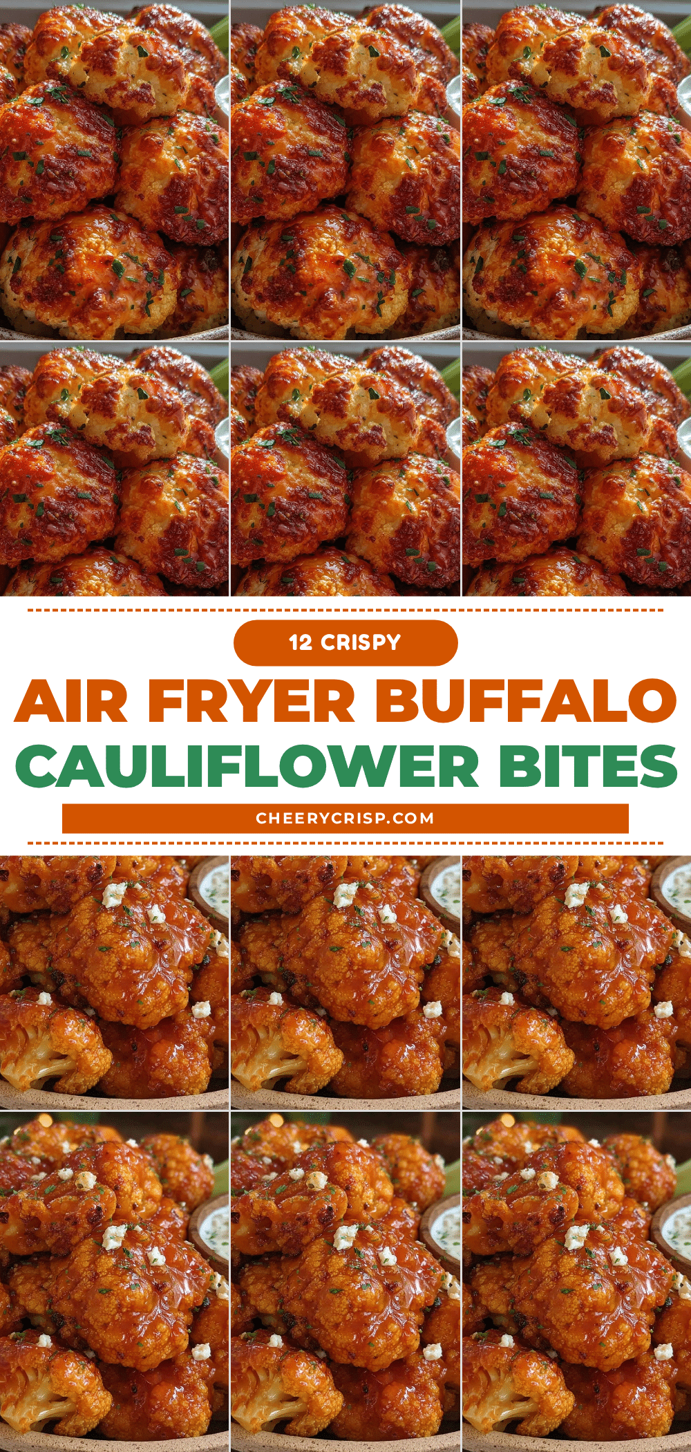 crispy air fryer buffalo cauliflower bites recipe