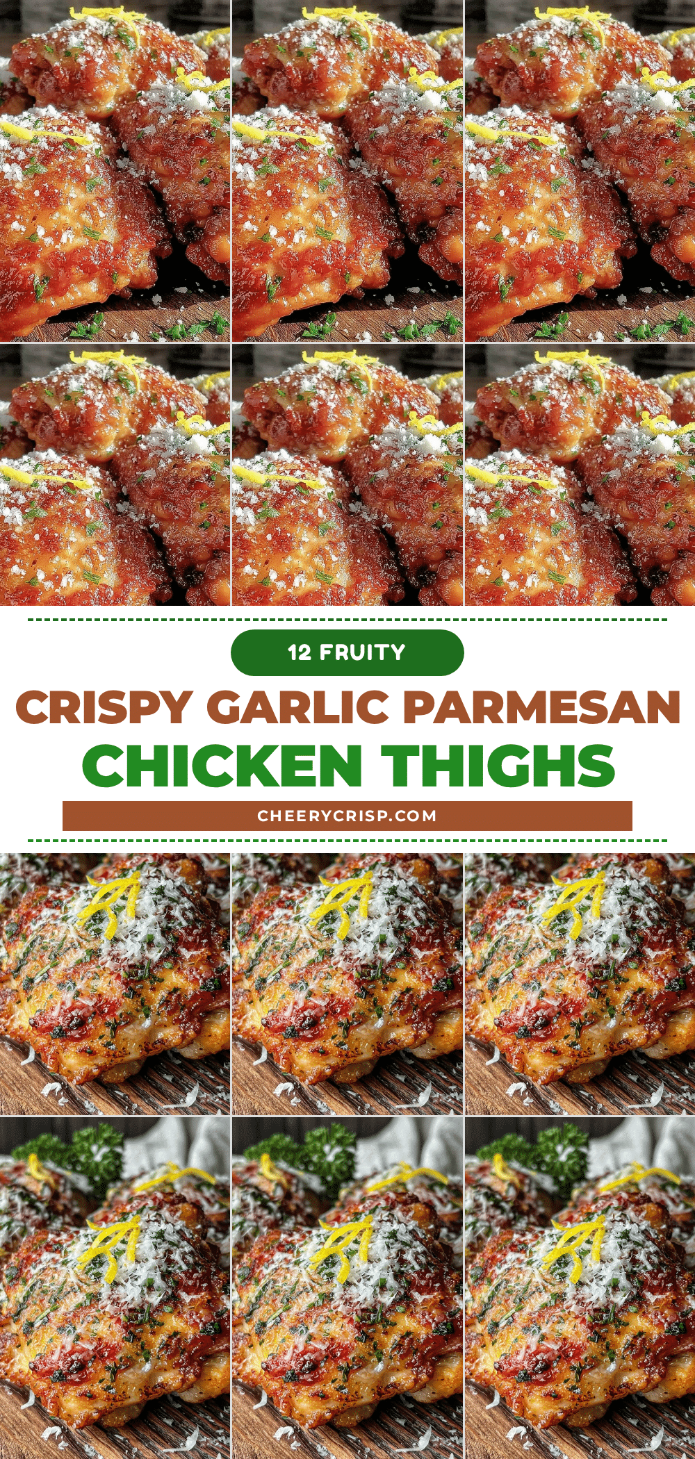 crispy air fryer garlic parmesan chicken thighs recipe