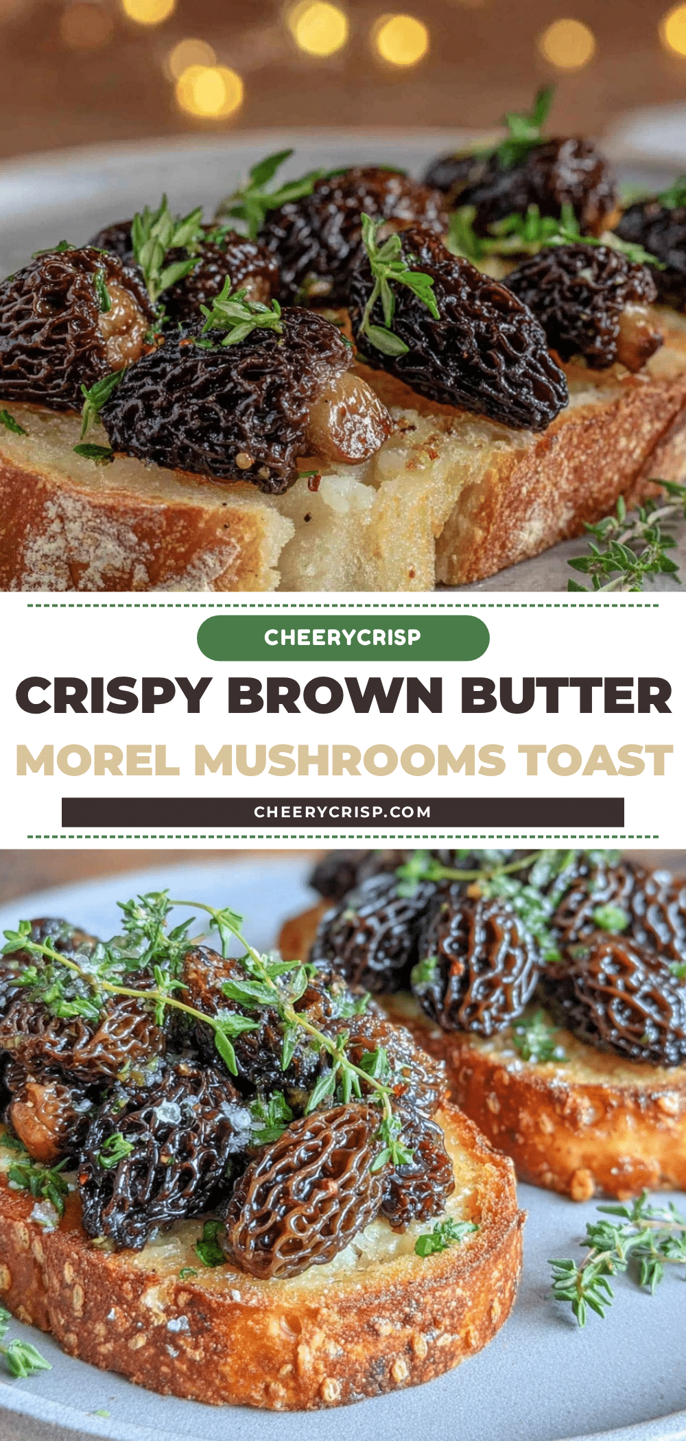 crispy pan-seared morel mushrooms recipe