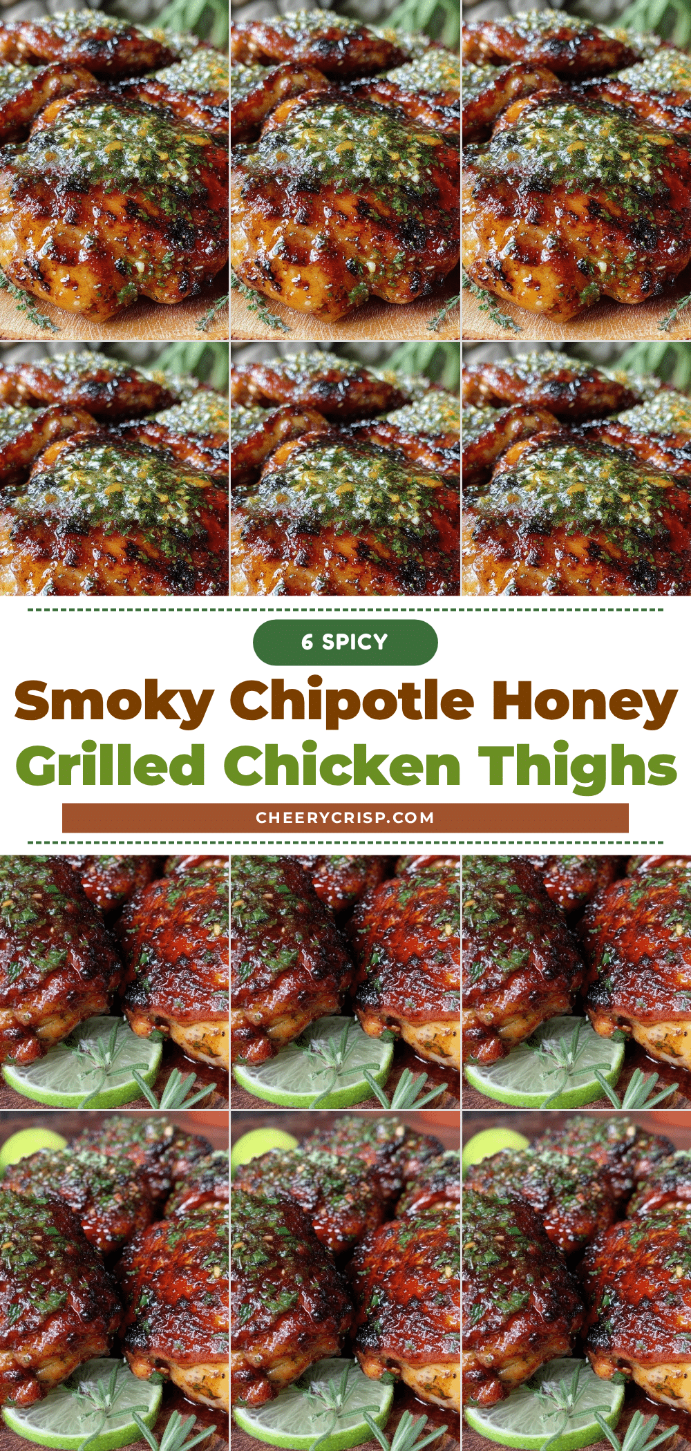 crispy smoky chipotle honey grilled chicken thighs recipe