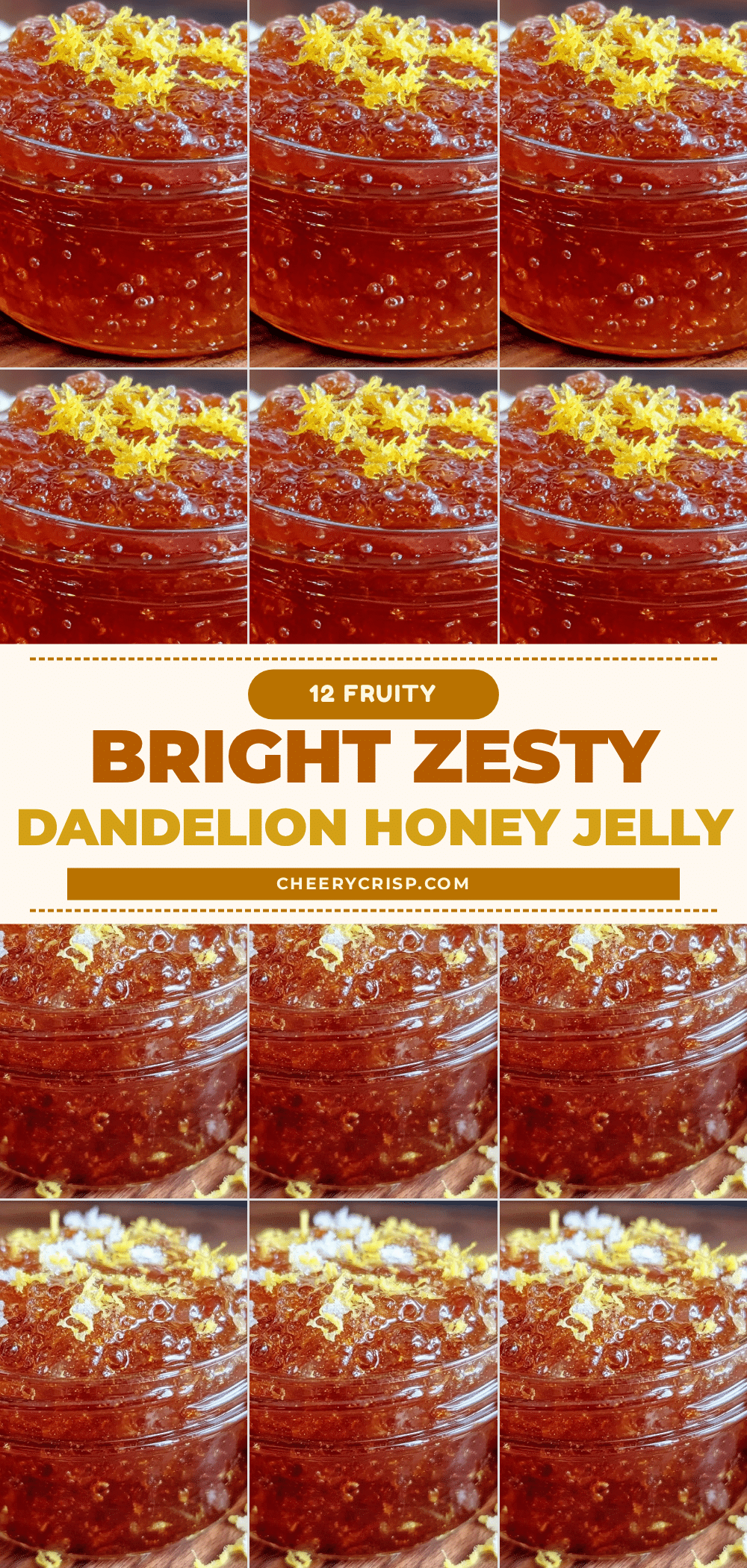 fresh dandelion honey jelly recipe