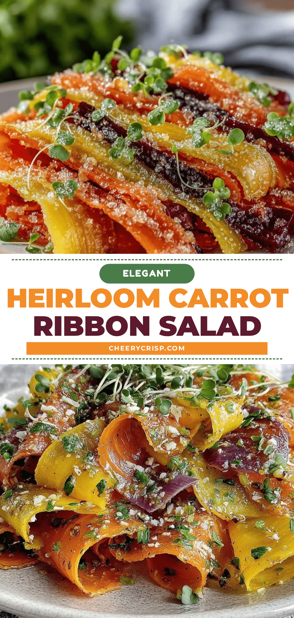 fresh heirloom carrot ribbon salad recipe