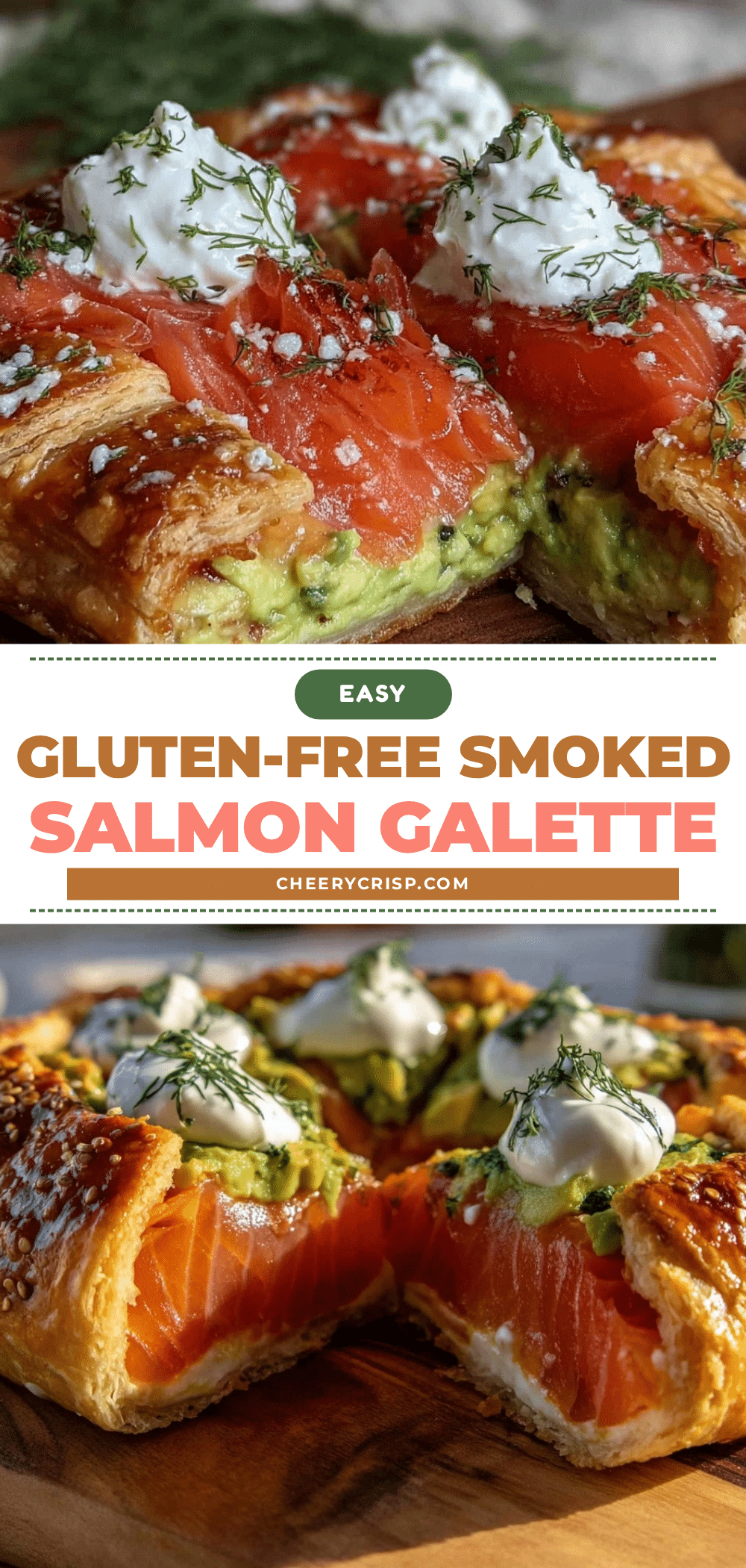 gluten-free smoked salmon and avocado galette recipe