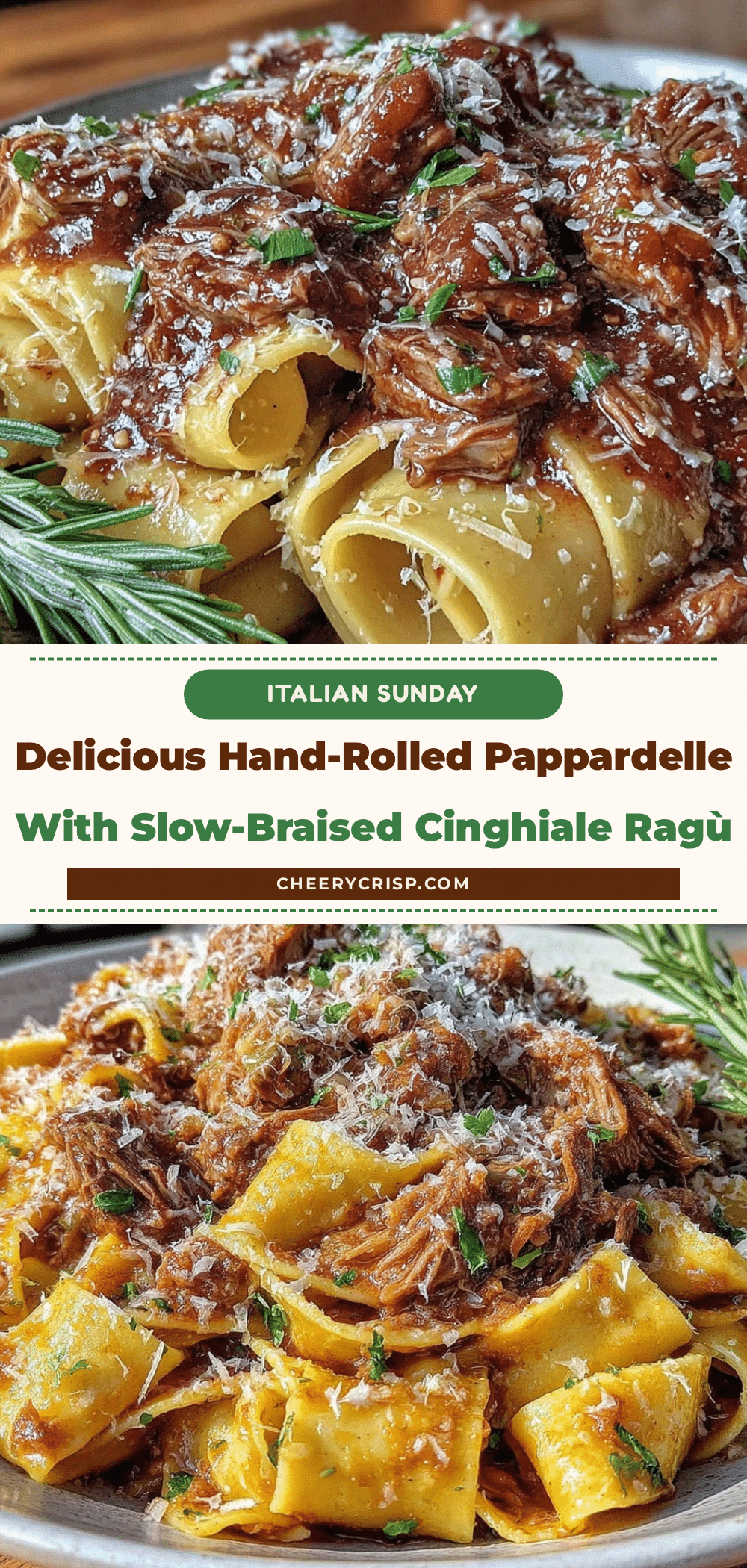 hand-rolled pappardelle with slow-braised cinghiale ragù recipe