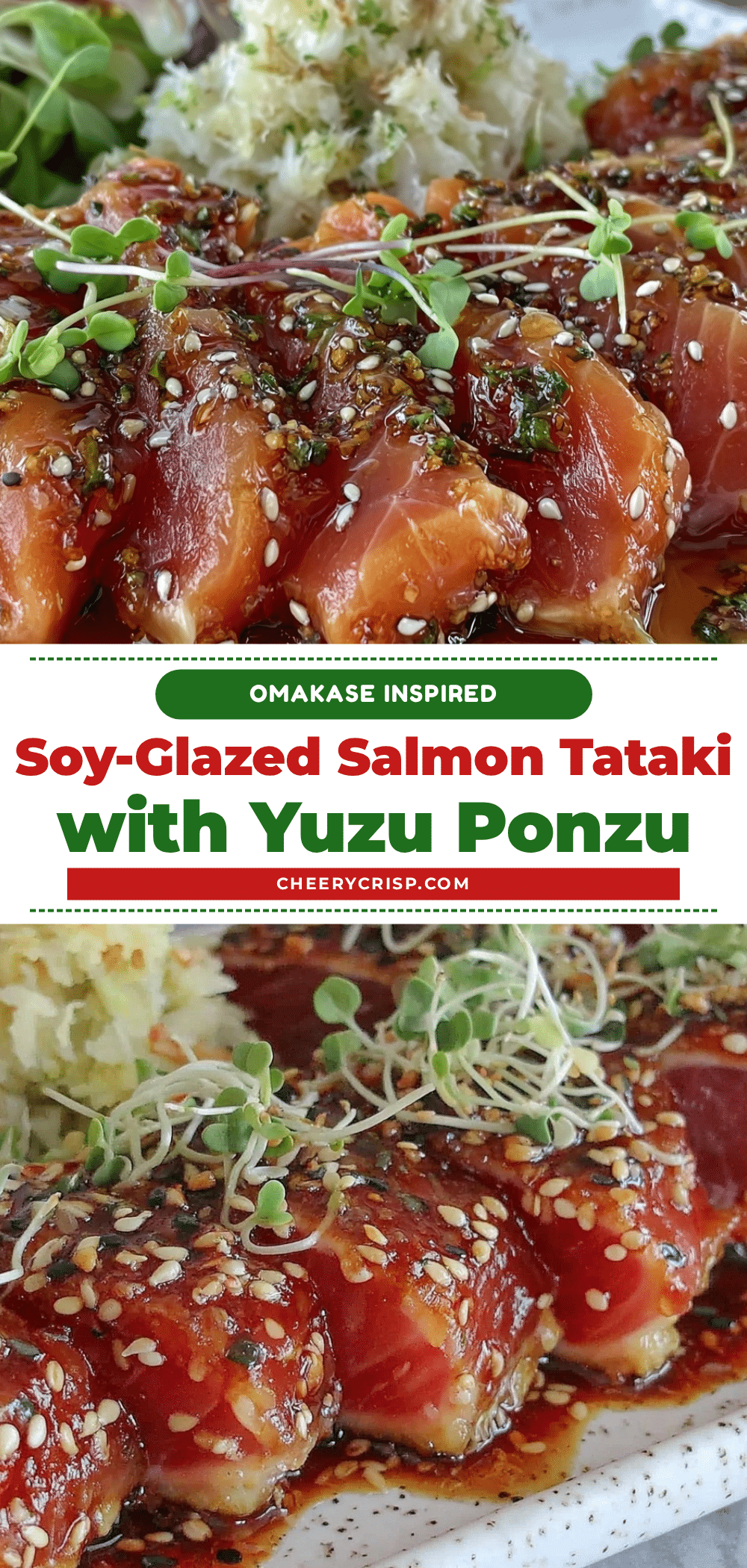 soy-glazed salmon tataki recipe