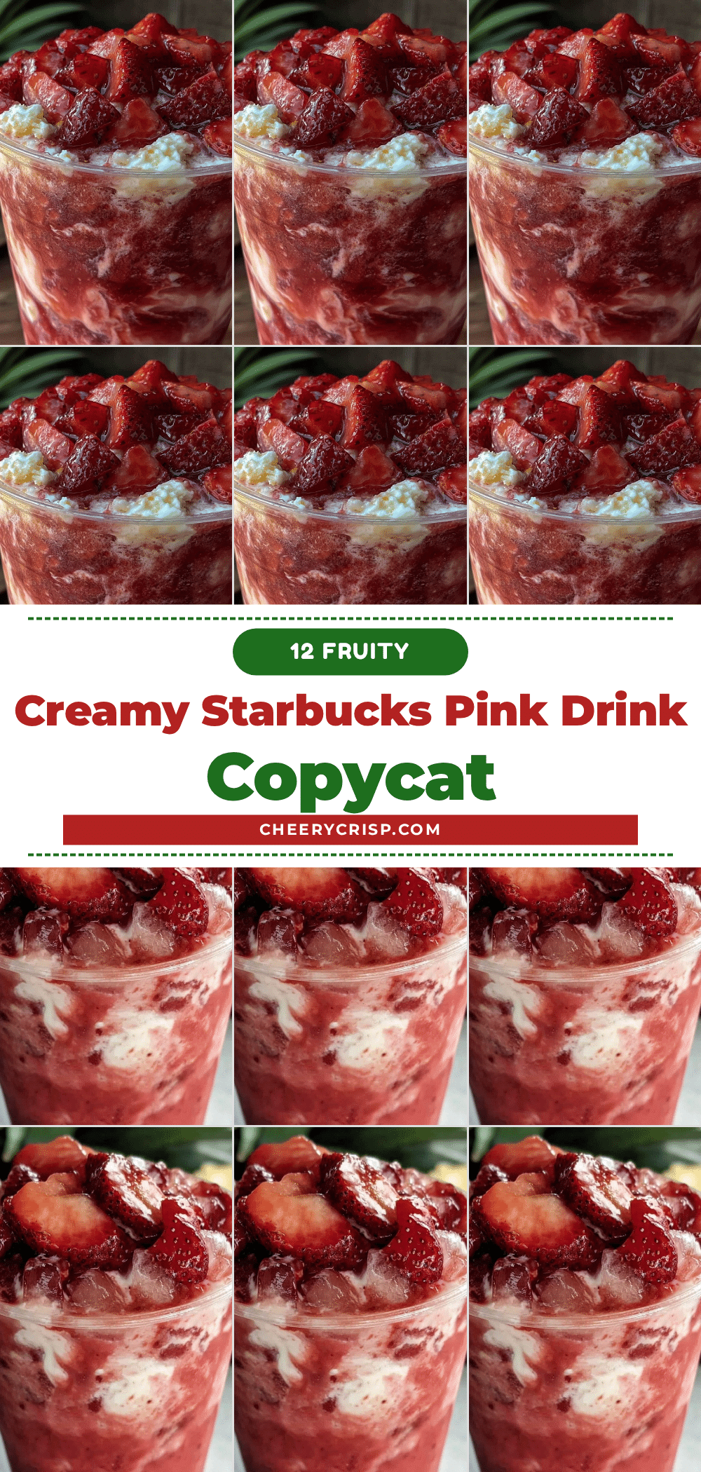 Starbucks Pink Drink Copycat Smoothie recipe