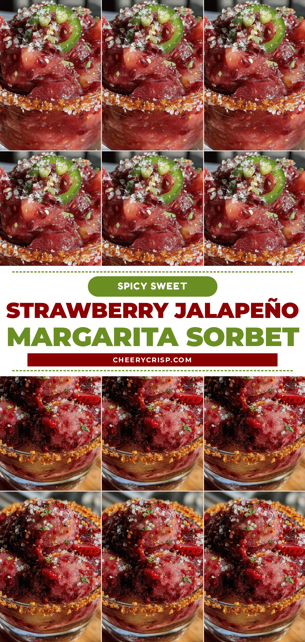 strawberry jalapeño margarita sorbet recipe