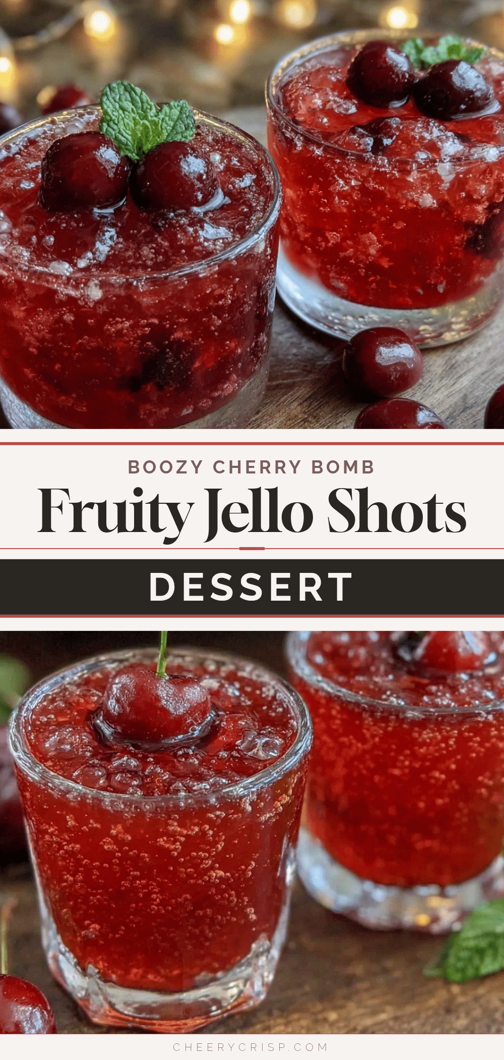 boozy cherry bomb jello shots recipe