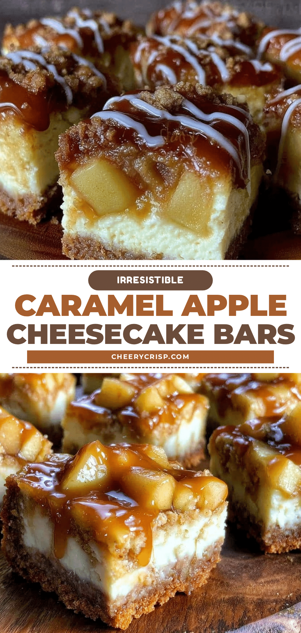 caramel apple cheesecake bars recipe
