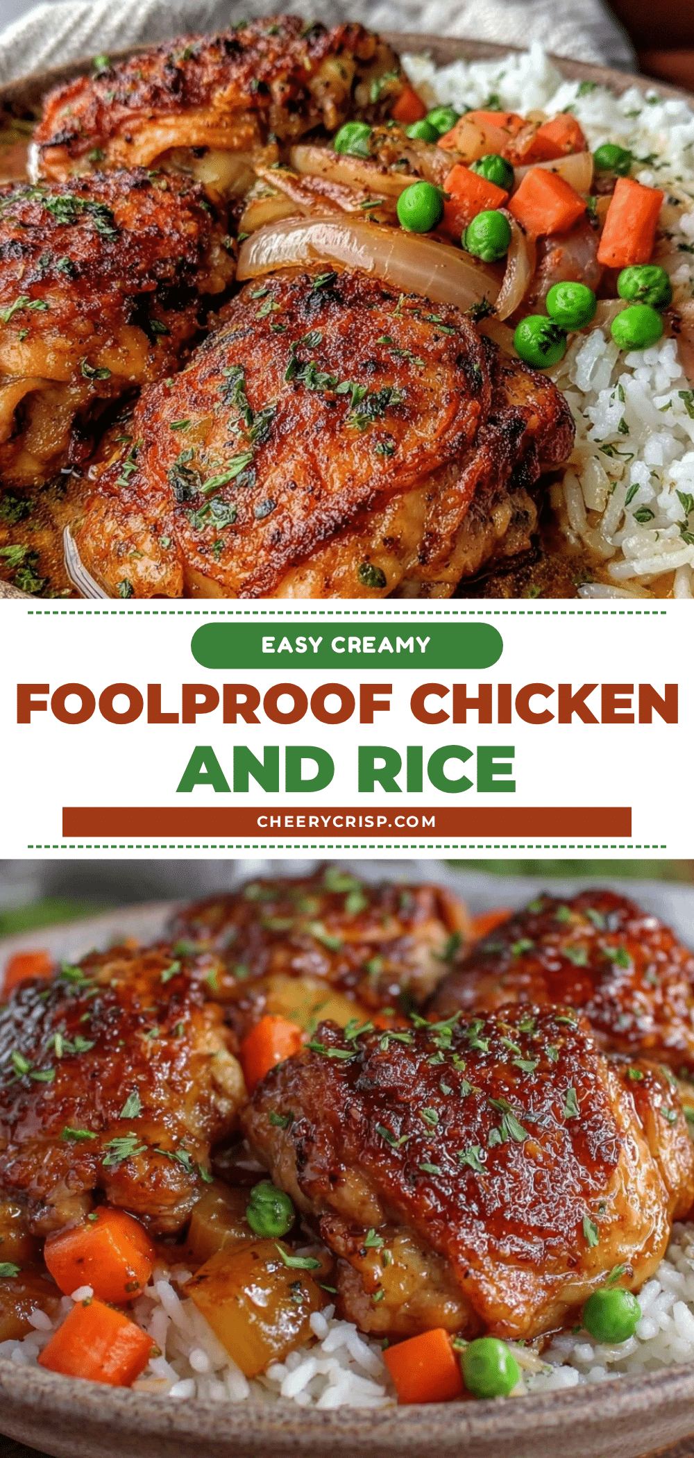creamy chicken and rice dump meal recipe