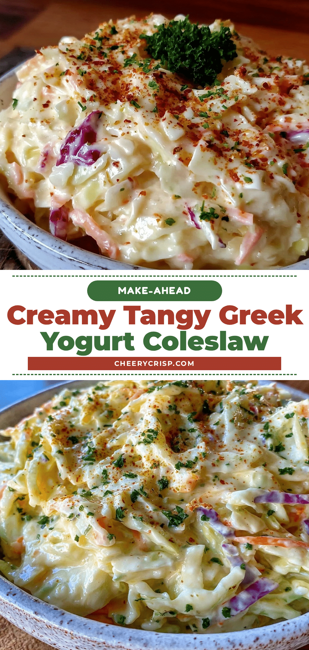 creamy Greek yogurt coleslaw recipe