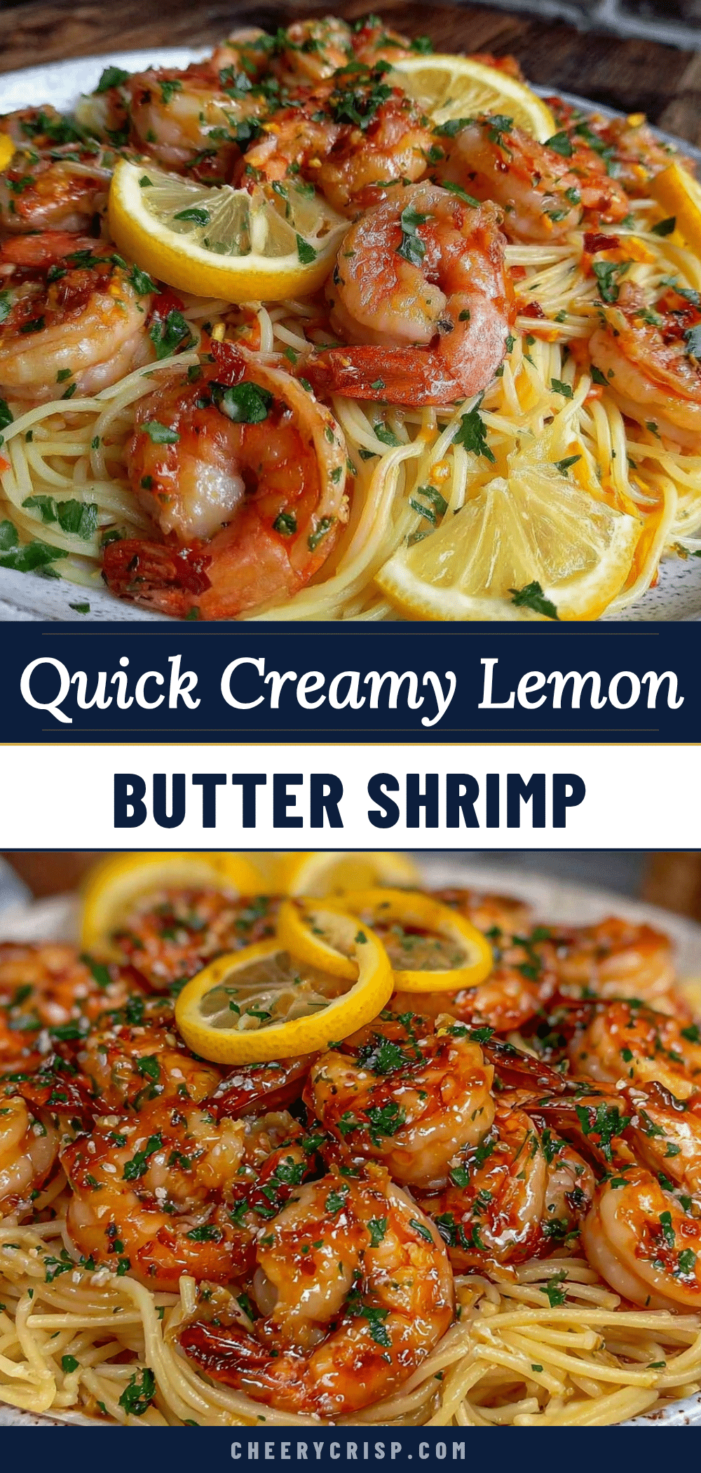 creamy lemon garlic butter shrimp recipe