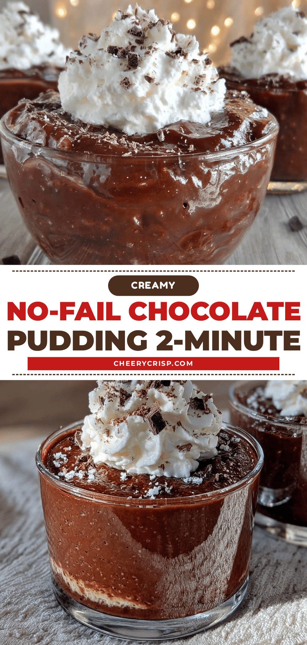 creamy no-fail chocolate pudding recipe