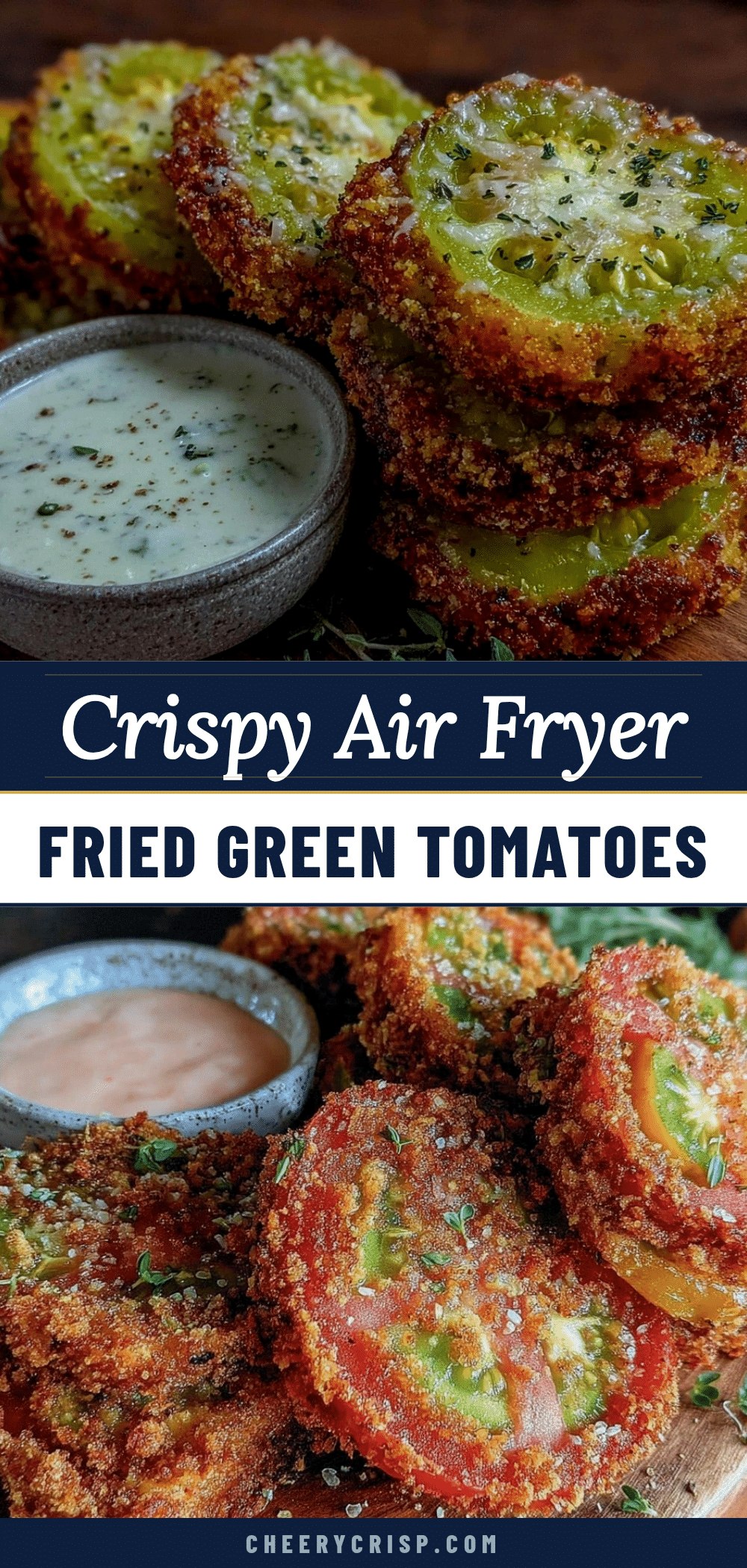 crispy air fryer fried green tomatoes recipe