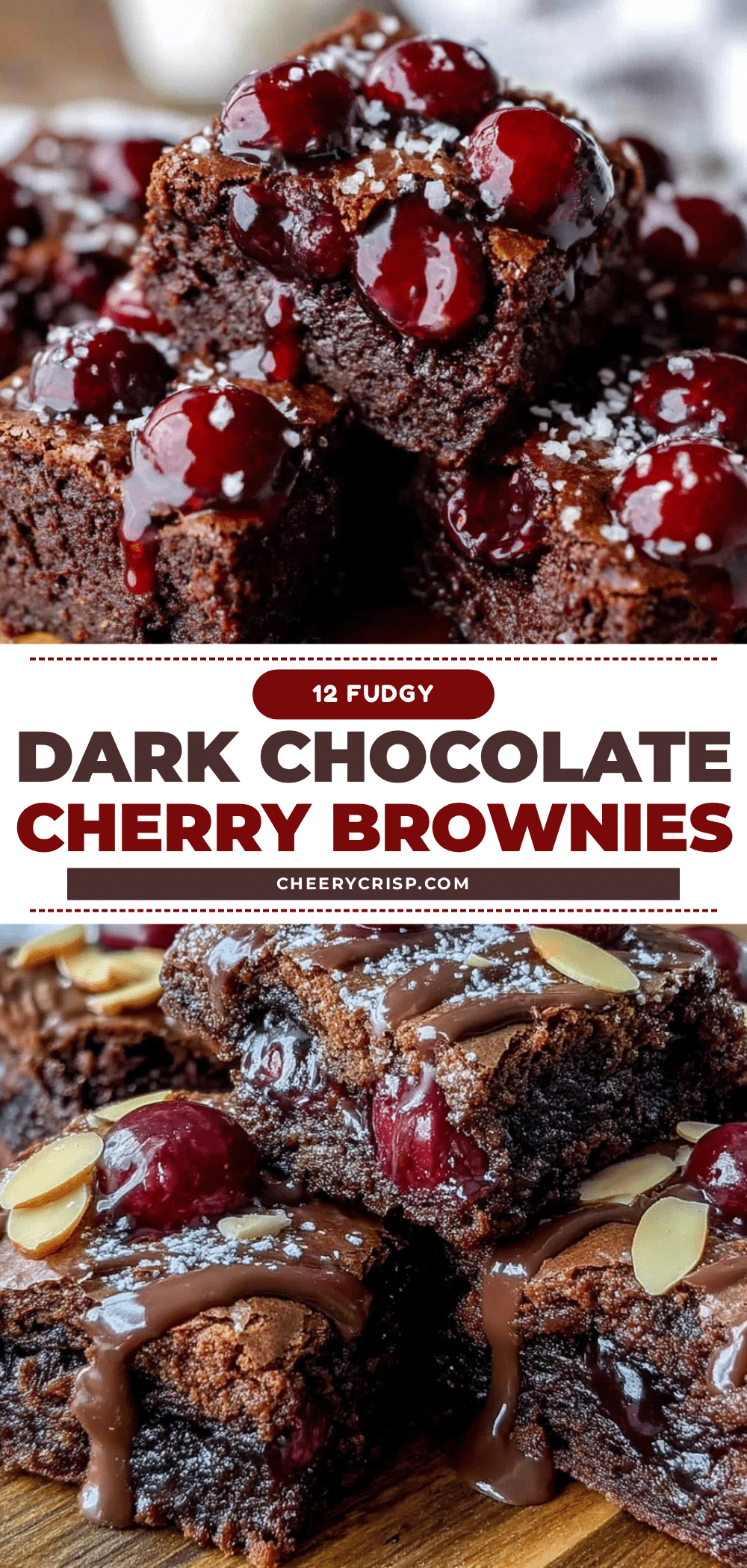 dark chocolate cherry brownies recipe