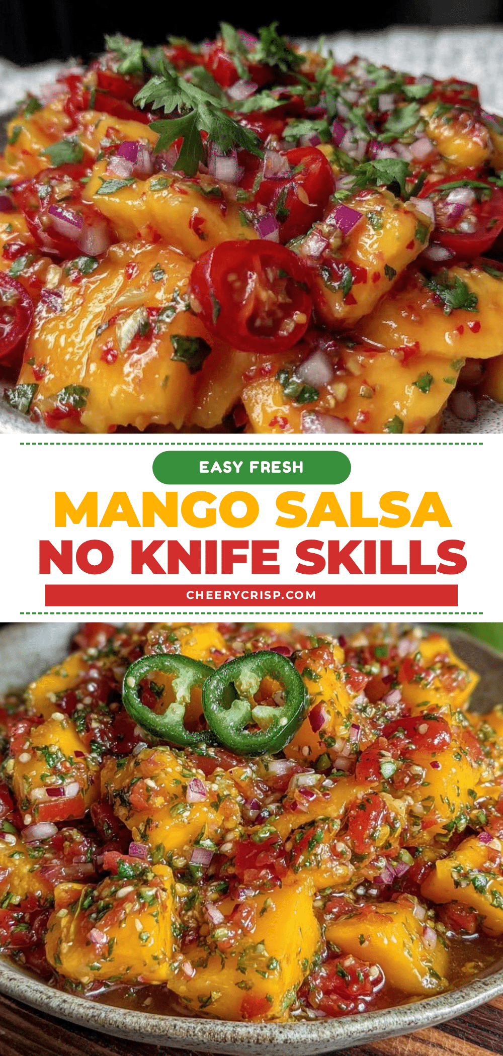 easy beginner-proof mango salsa recipe