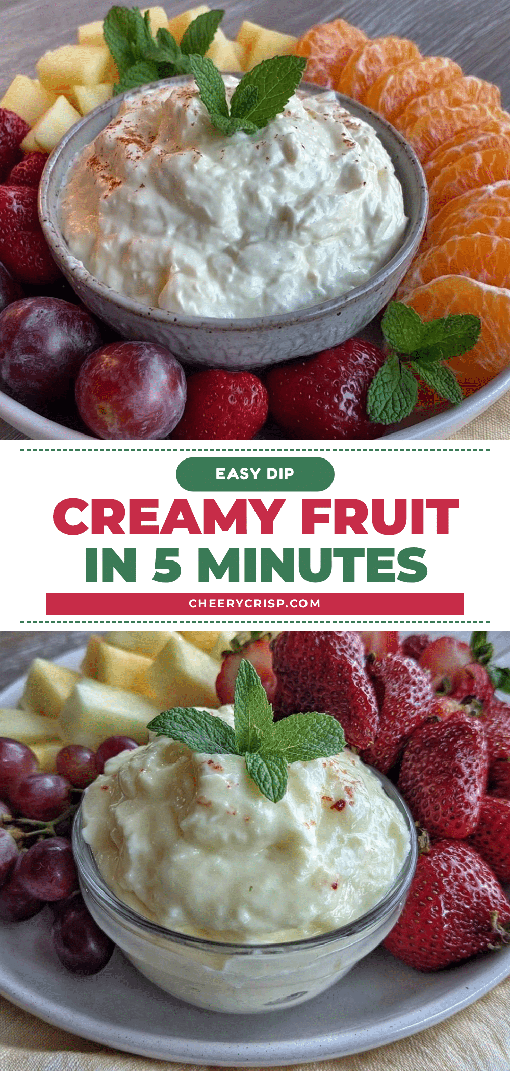 easy creamy fruit dip recipe