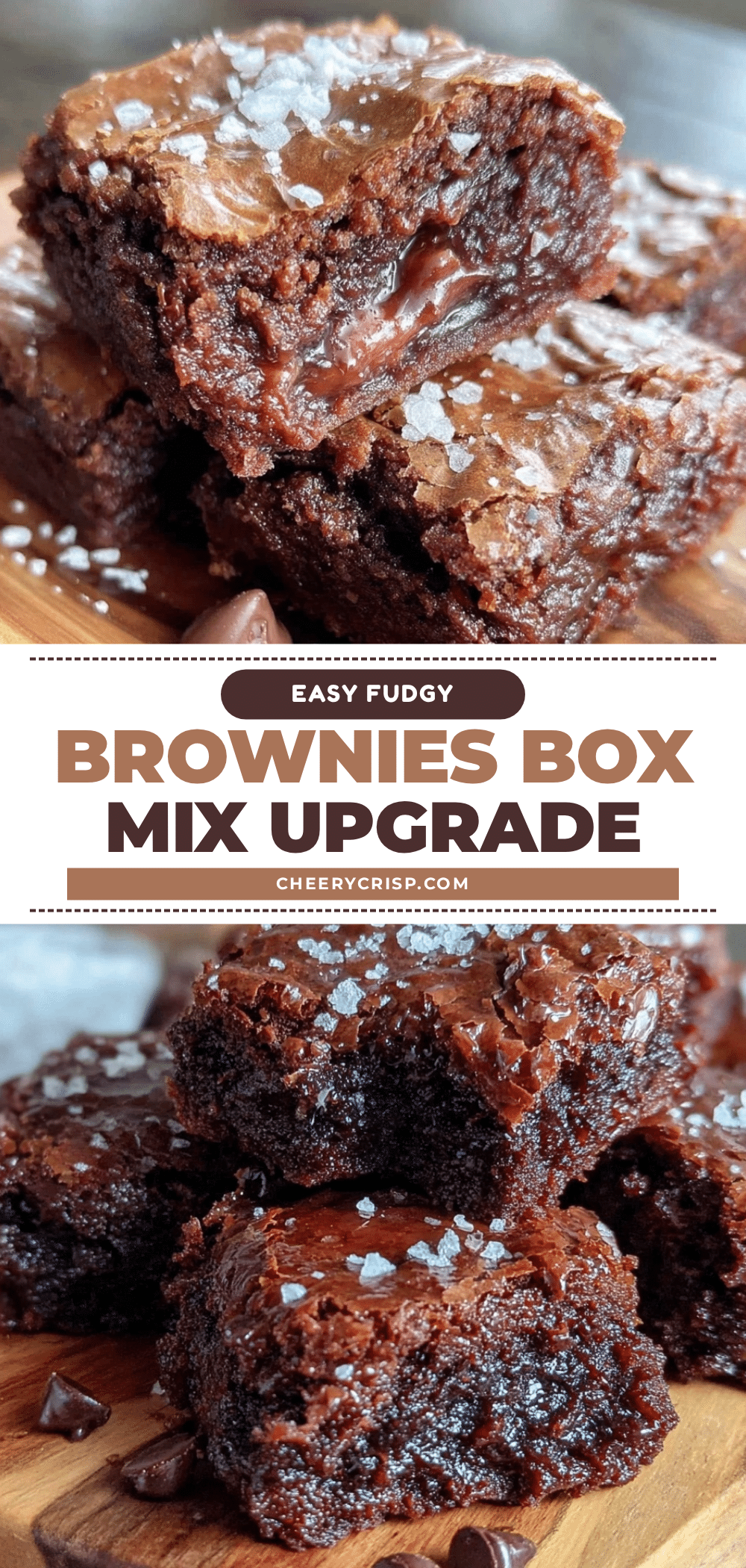 easy fudgy brownies box mix upgrade recipe