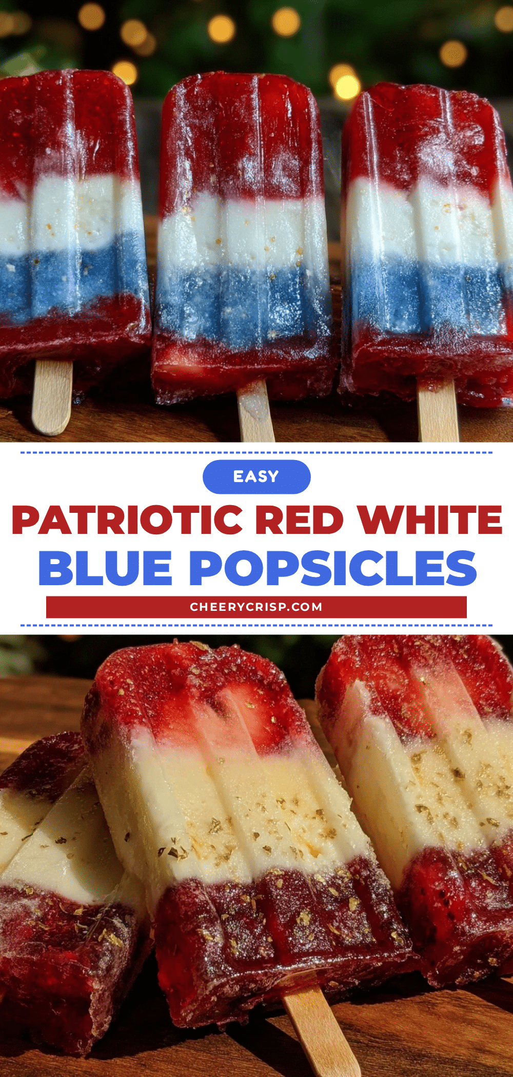 easy red white and blue popsicles recipe