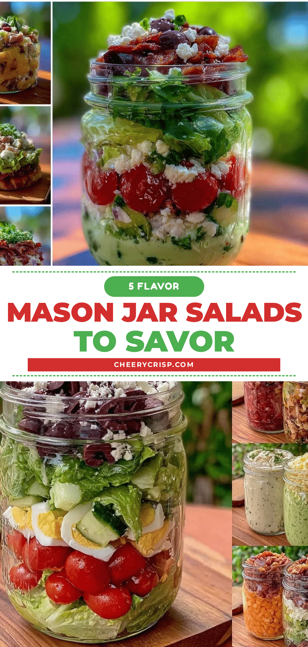 fresh 5-flavour mason jar salads recipe