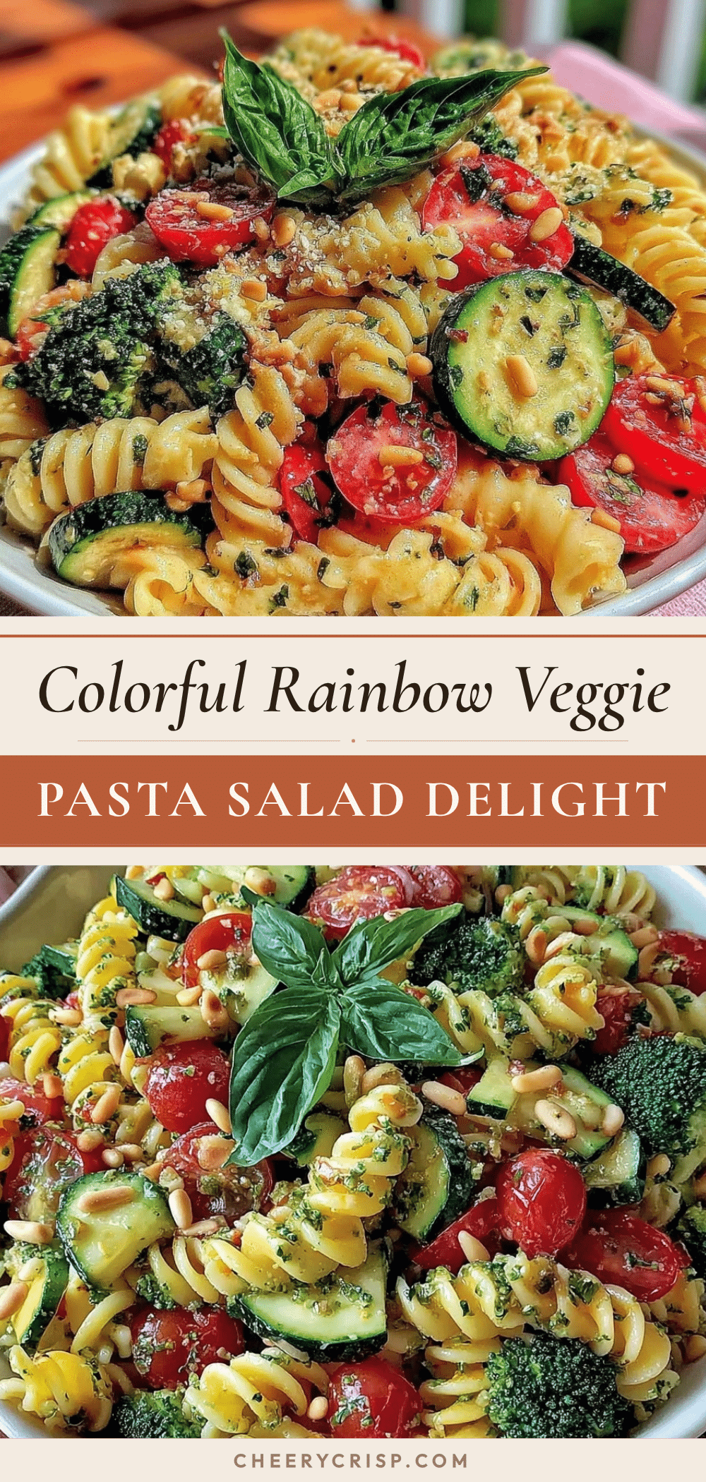 fresh rainbow veggie pasta salad recipe
