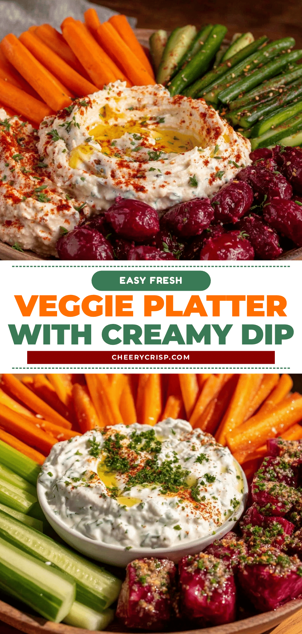 fresh veggie and dip platter recipe