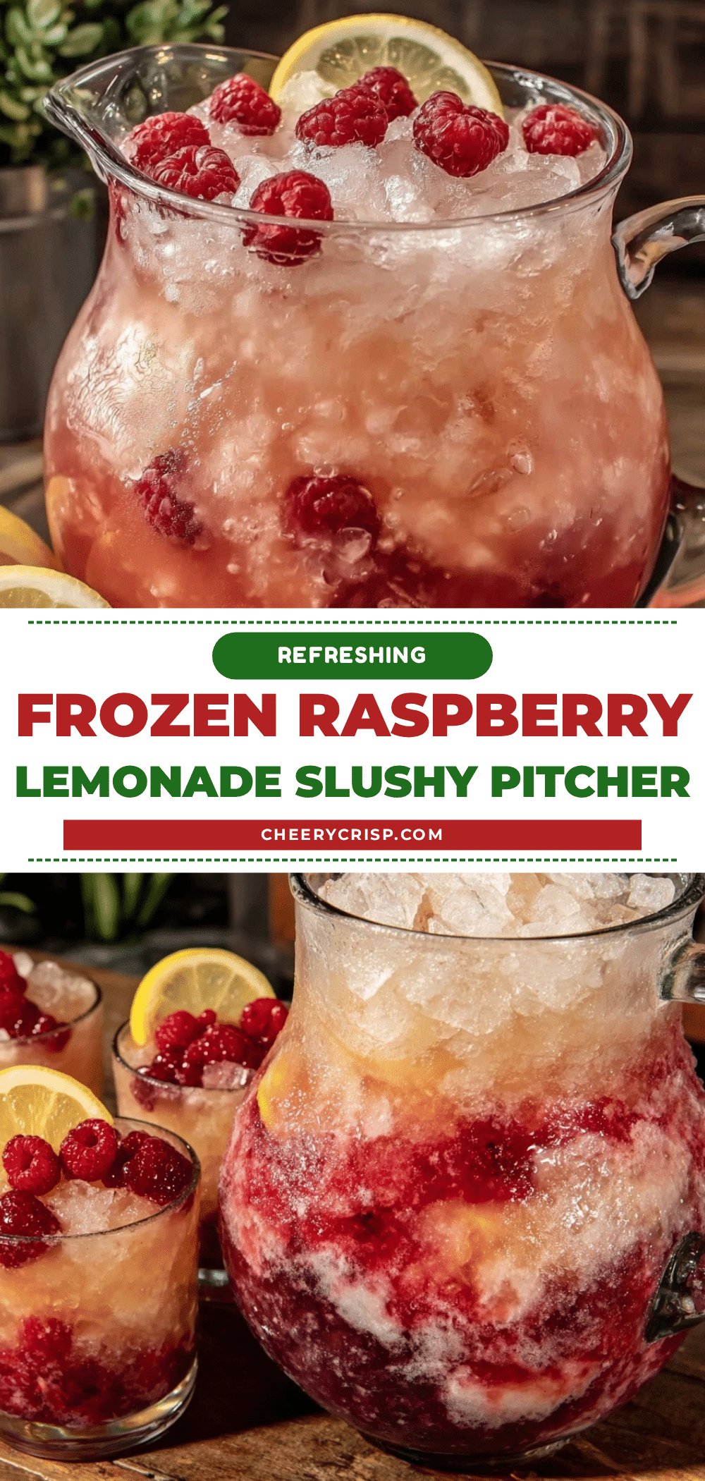 frozen raspberry lemonade slushy pitcher recipe recipe