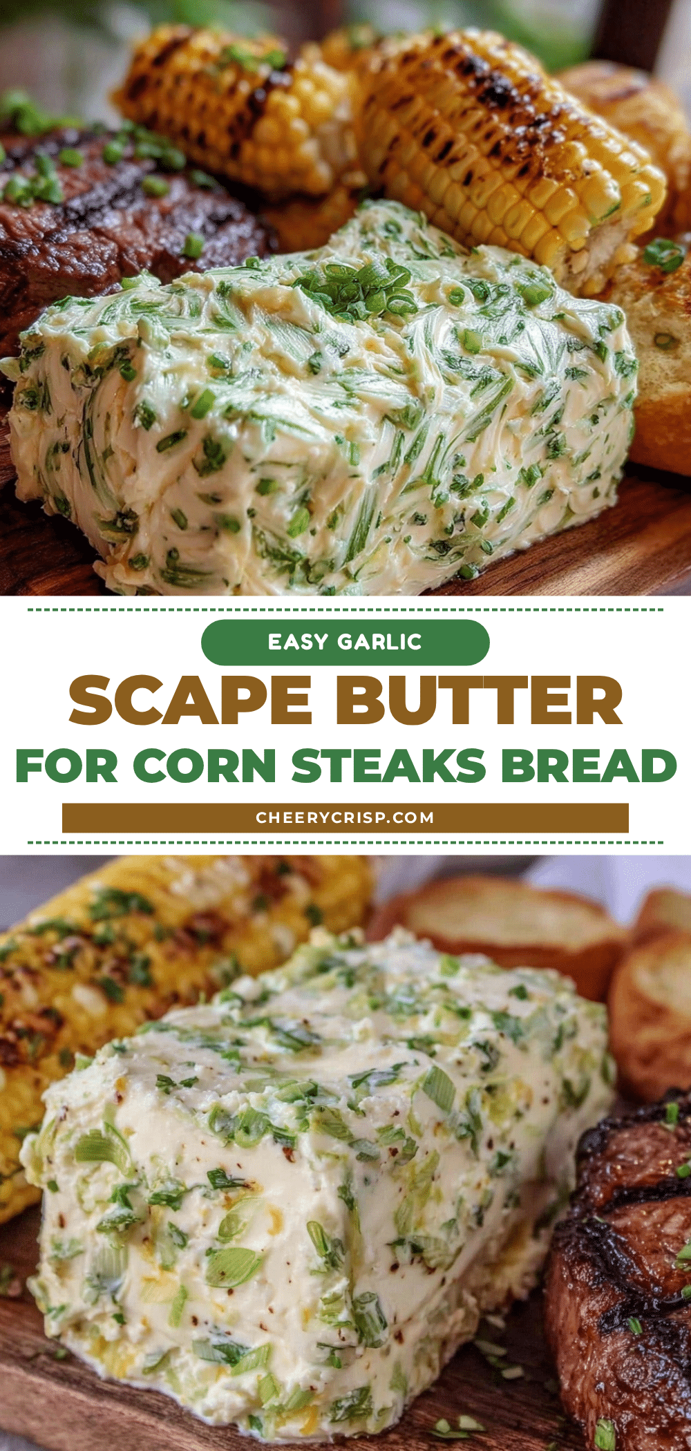 garlic scape compound butter recipe