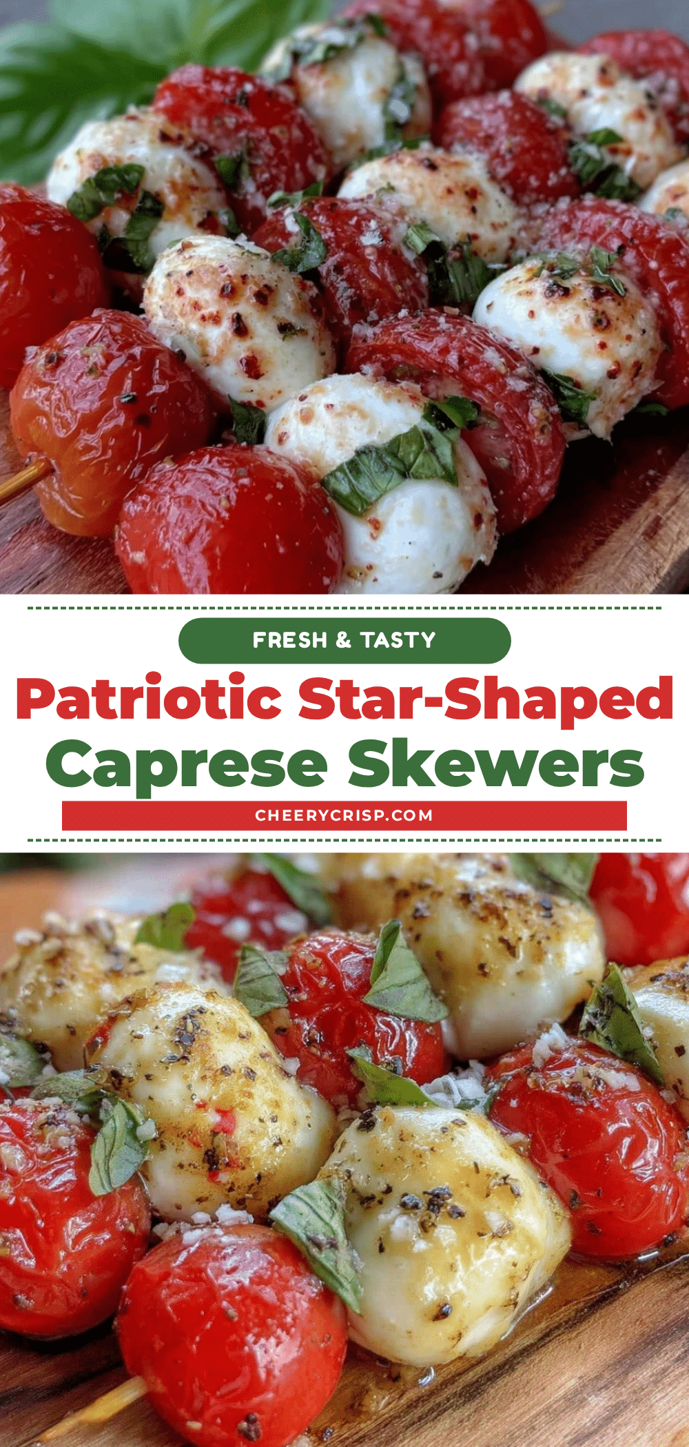 patriotic star-shaped caprese skewers recipe