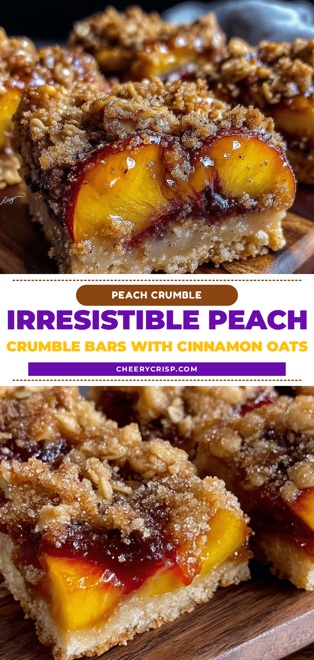 peach crumble bars recipe