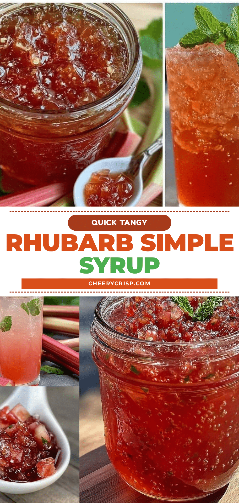 quick rhubarb simple syrup recipe