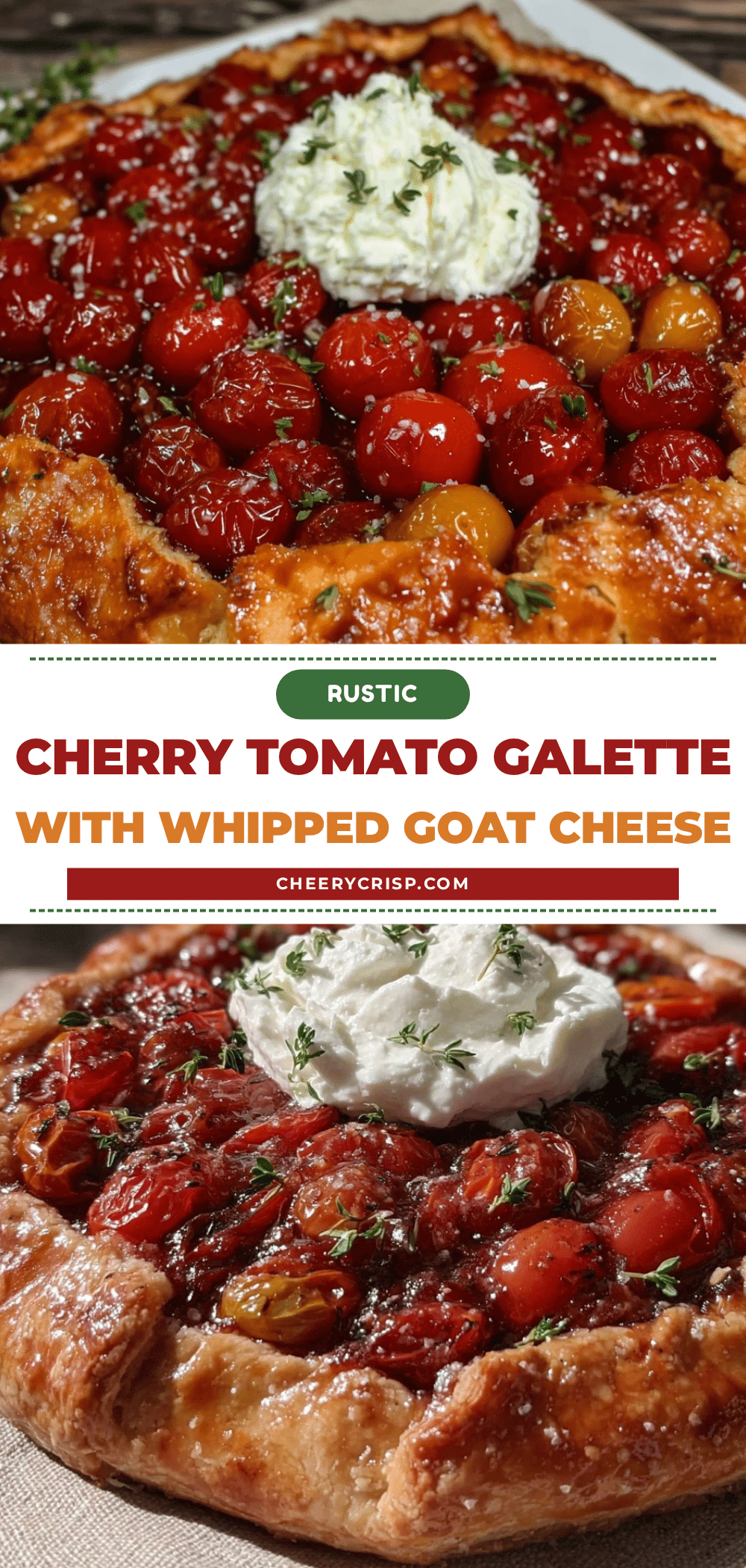 savory cherry tomato galette recipe