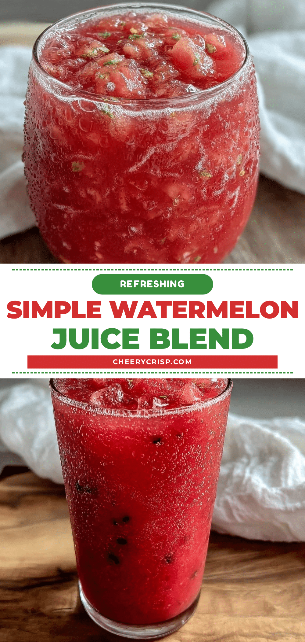 simple refreshing watermelon juice recipe