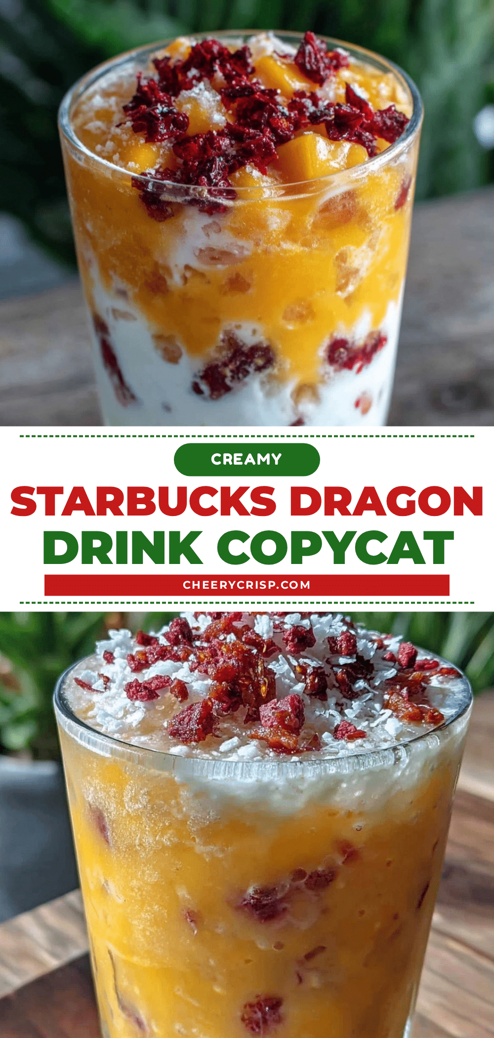 Starbucks Dragon Drink copycat smoothie recipe