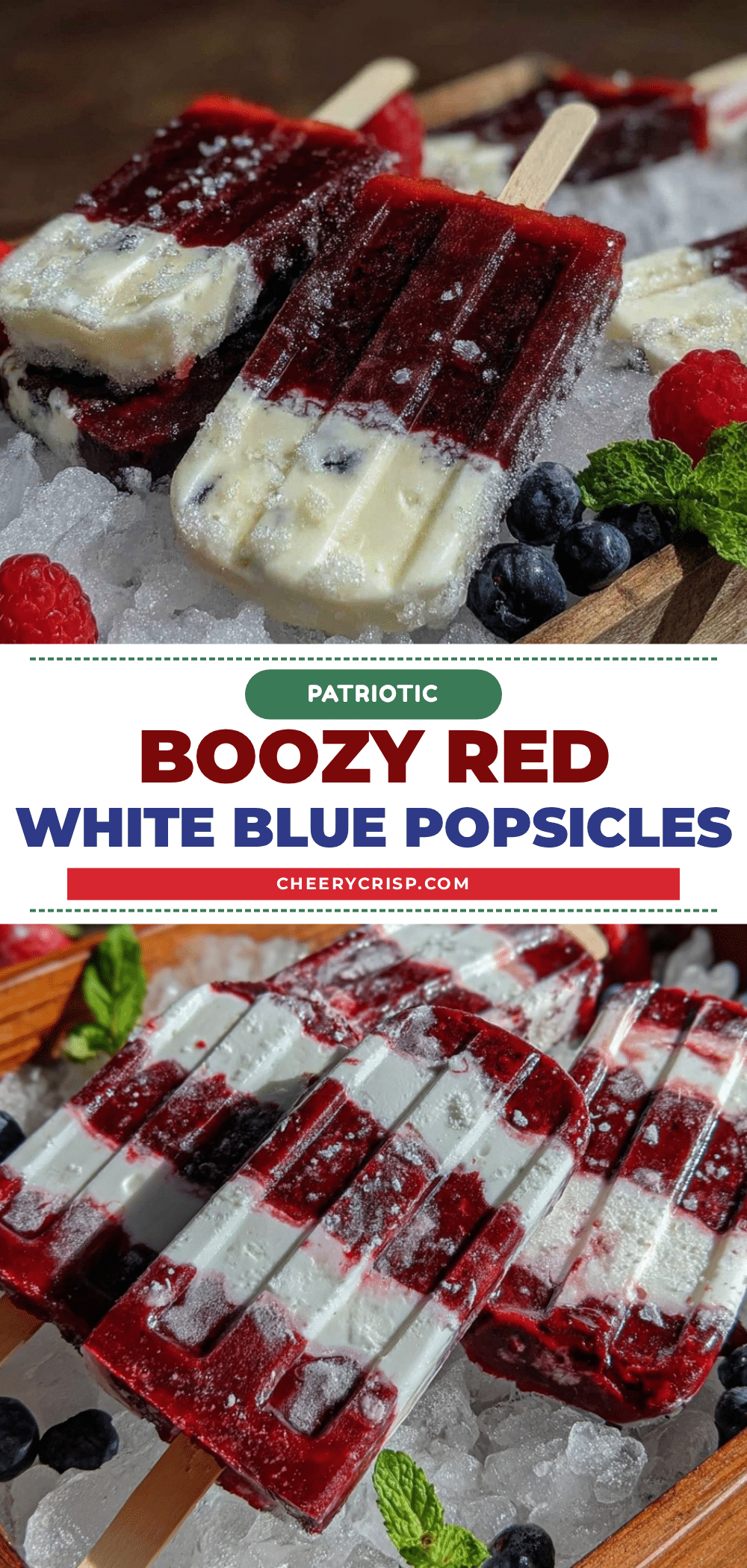 boozy red white blue layered popsicles recipe