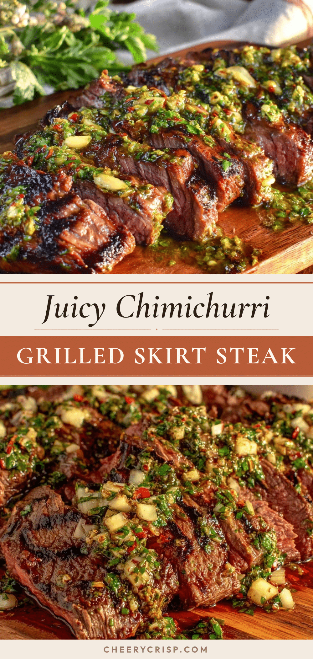 chimichurri grilled skirt steak recipe