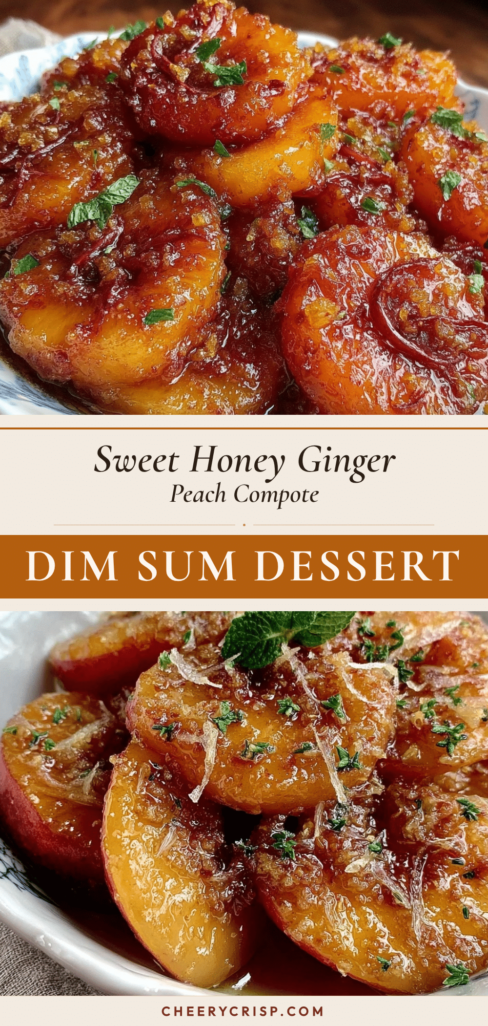 chinese honey ginger peach compote recipe