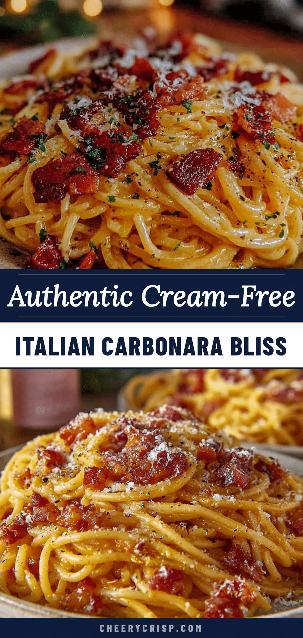 classic authentic italian carbonara recipe