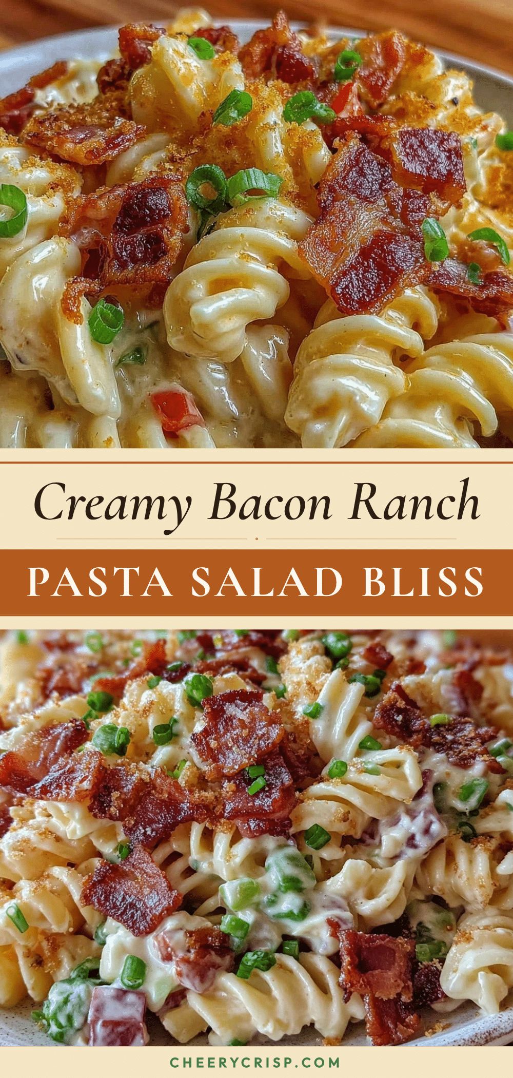creamy bacon ranch pasta salad recipe