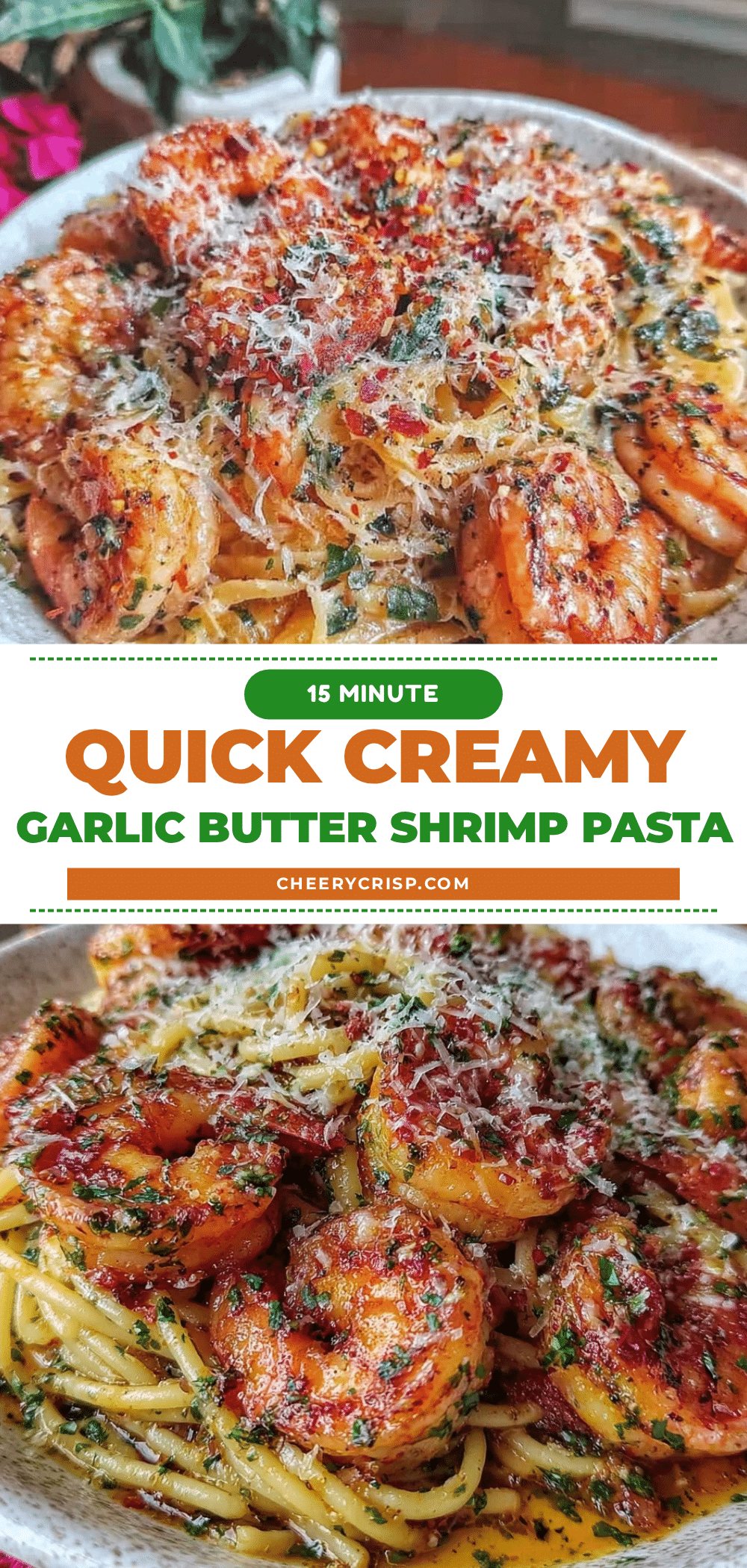 creamy garlic butter shrimp pasta recipe