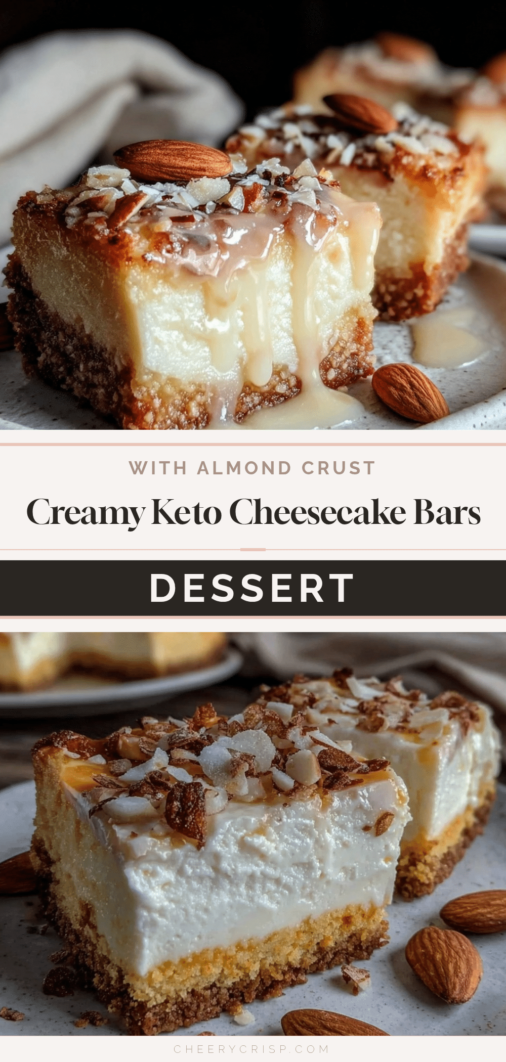 creamy keto cheesecake bars recipe