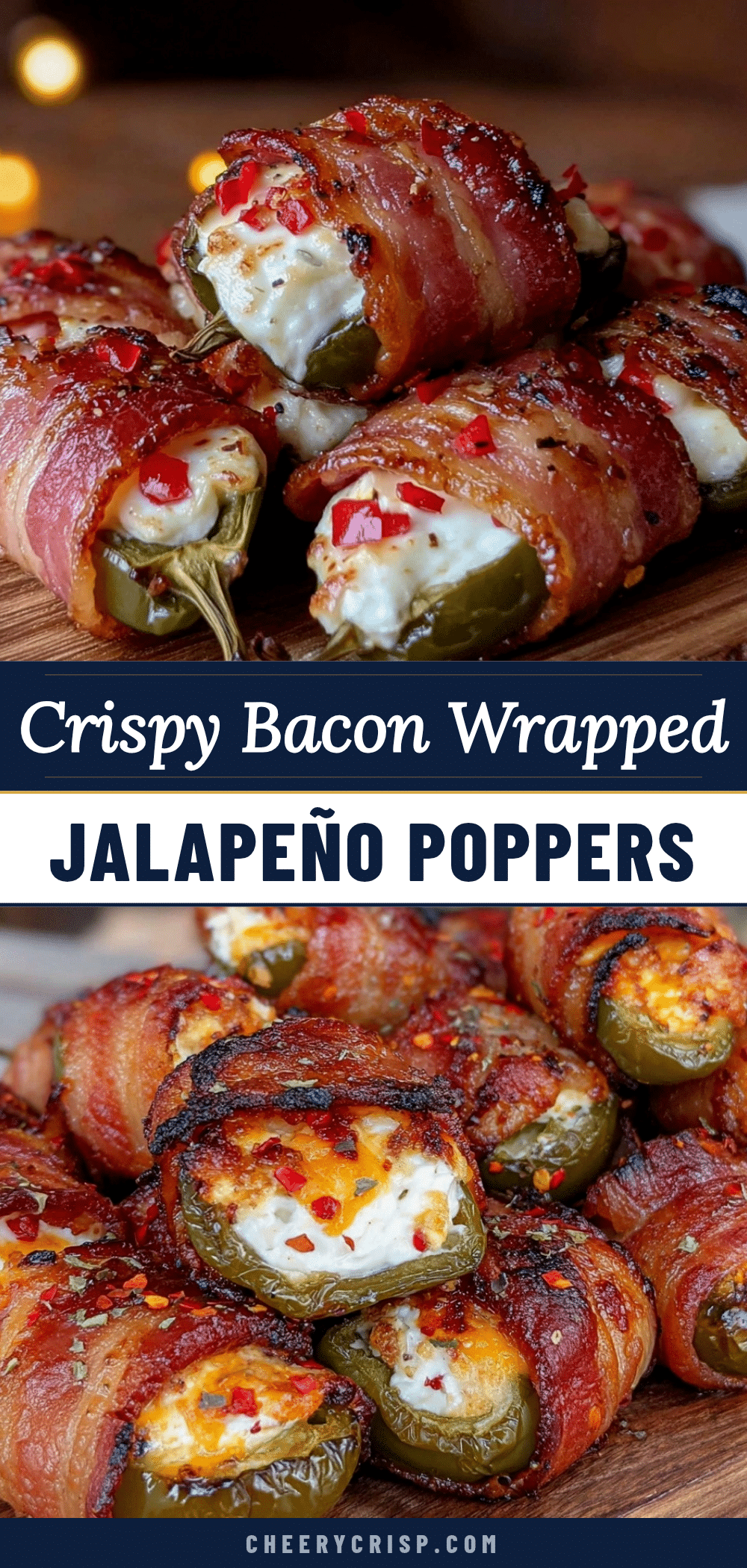 crispy bacon wrapped jalapeño poppers recipe