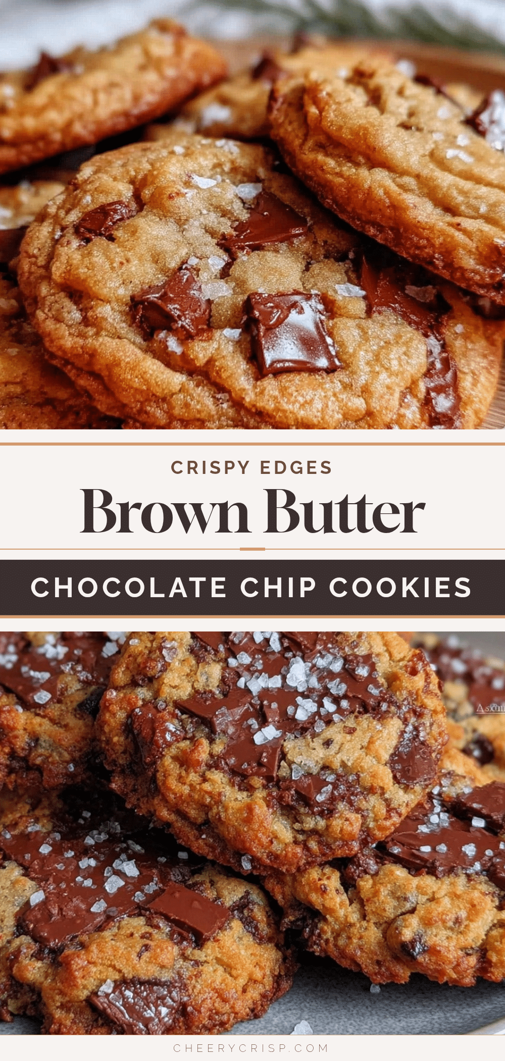 crispy brown butter chocolate chip cookies recipe