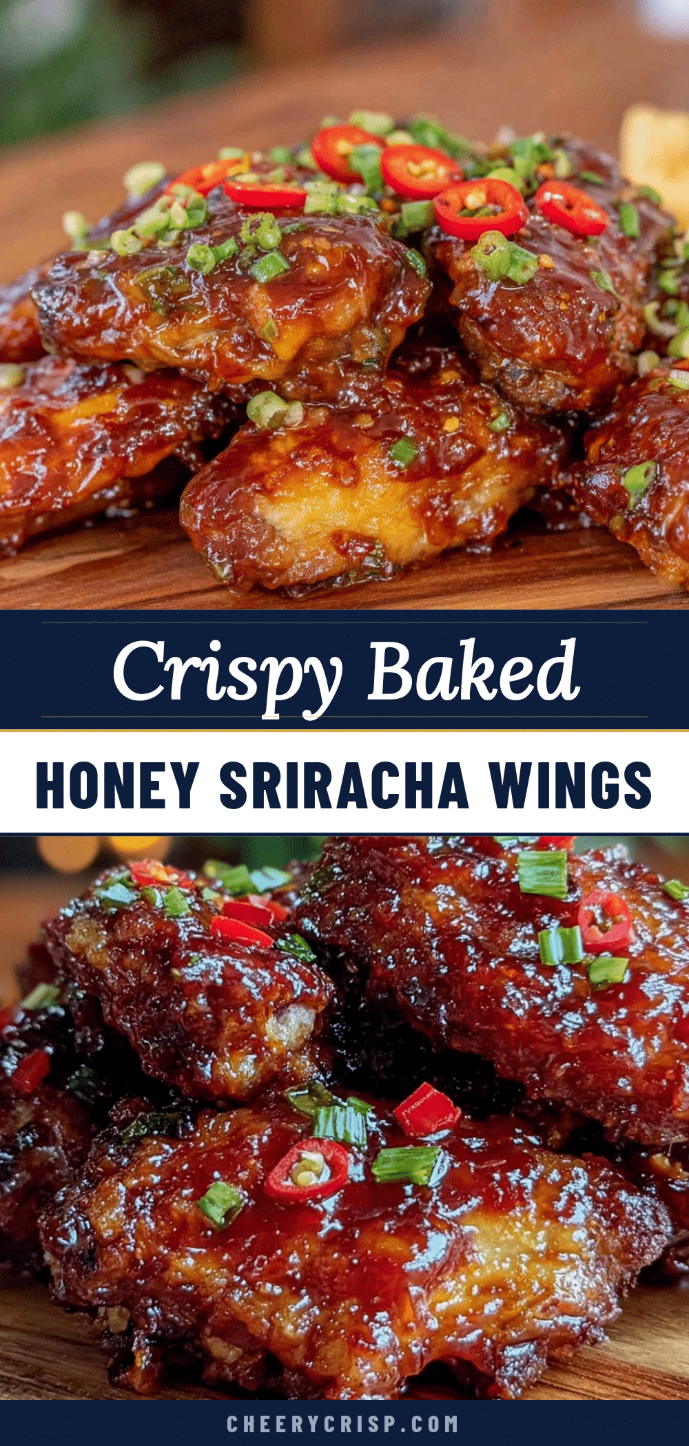 crispy honey sriracha chicken wings recipe